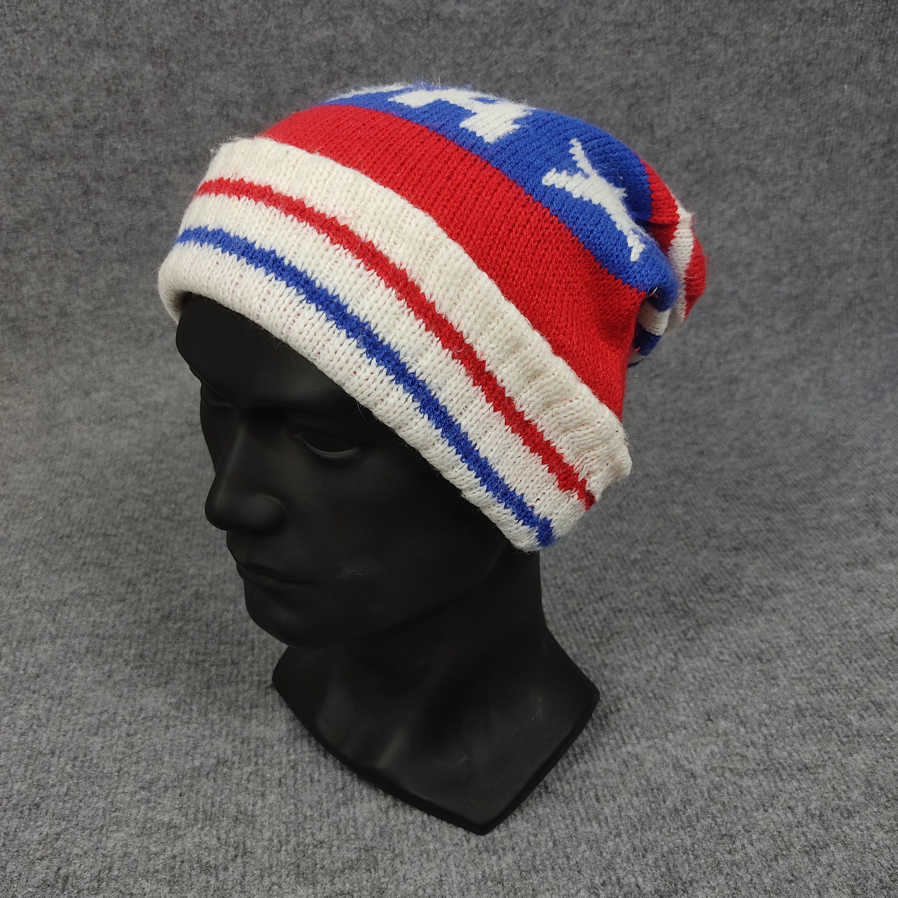 Vintage Vintage USA Beanie Hat Size ONE SIZE - 2 Thumbnail