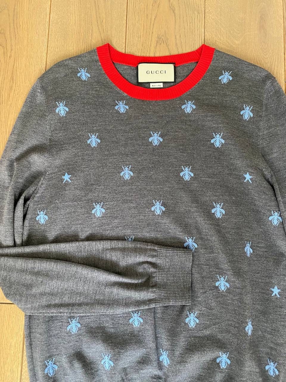 Gucci Gucci Wool Bees and Stars Sweater Size US M / EU 48-50 / 2 - 2 Thumbnail