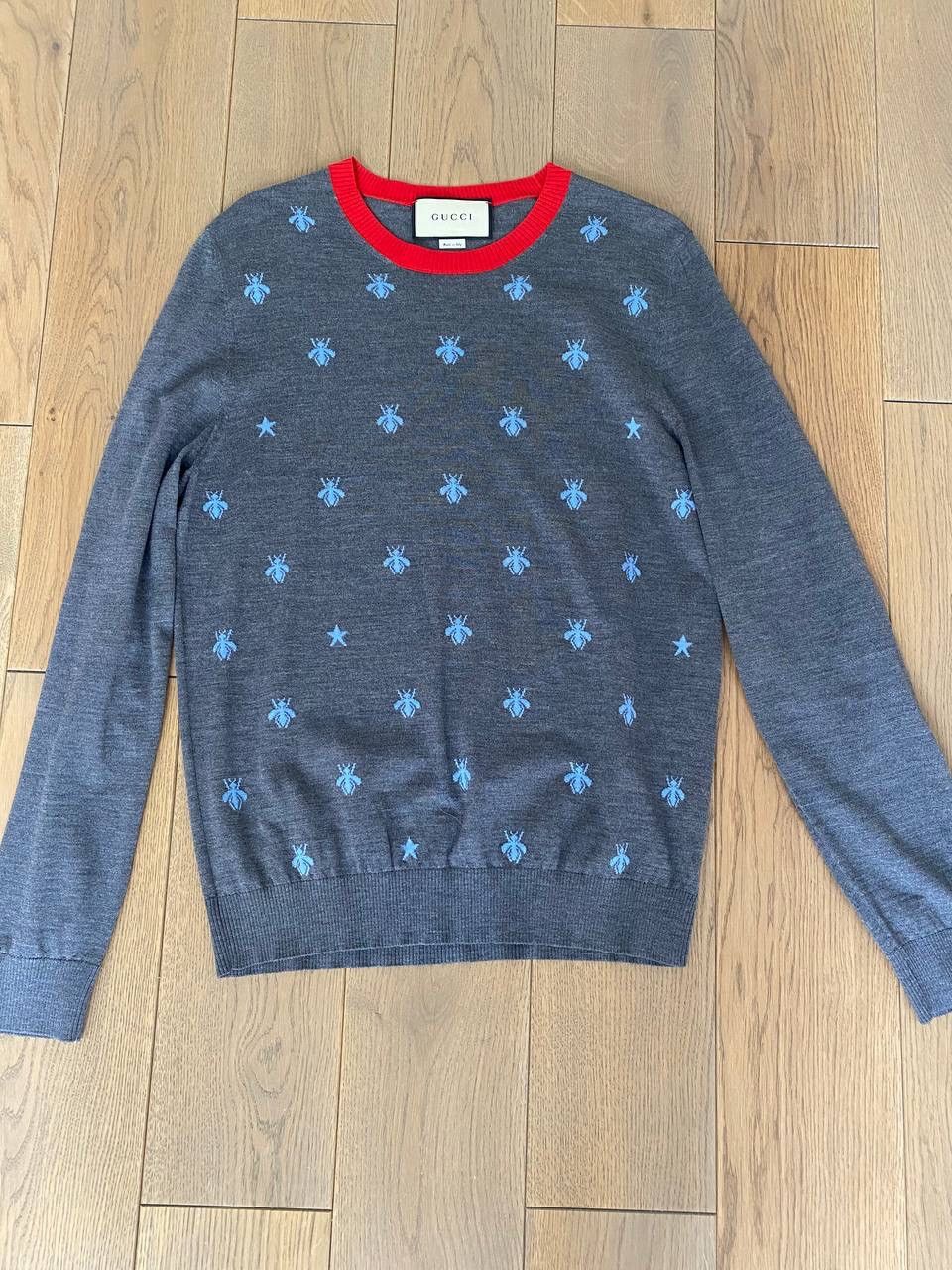 Gucci Gucci Wool Bees and Stars Sweater Size US M / EU 48-50 / 2 - 1 Thumbnail