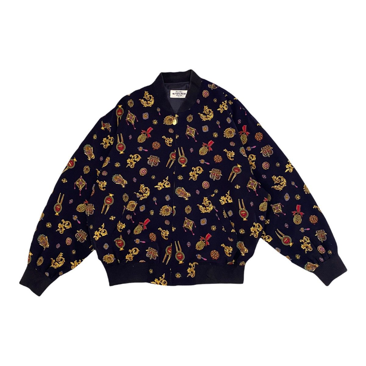 If Six Was Nine 🔥RARE 🇮🇹 ARCHIVE GRANDSLAM MUNSINGWEAR SILK BOMBER JACKET Size US M / EU 48-50 / 2 - 12 Thumbnail