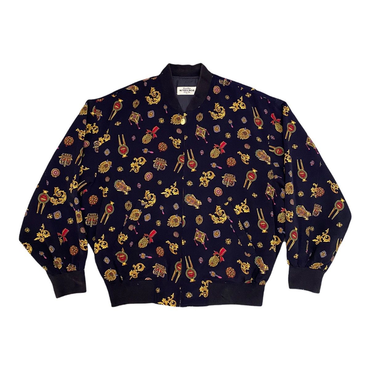 If Six Was Nine 🔥RARE 🇮🇹 ARCHIVE GRANDSLAM MUNSINGWEAR SILK BOMBER JACKET Size US M / EU 48-50 / 2 - 1 Thumbnail