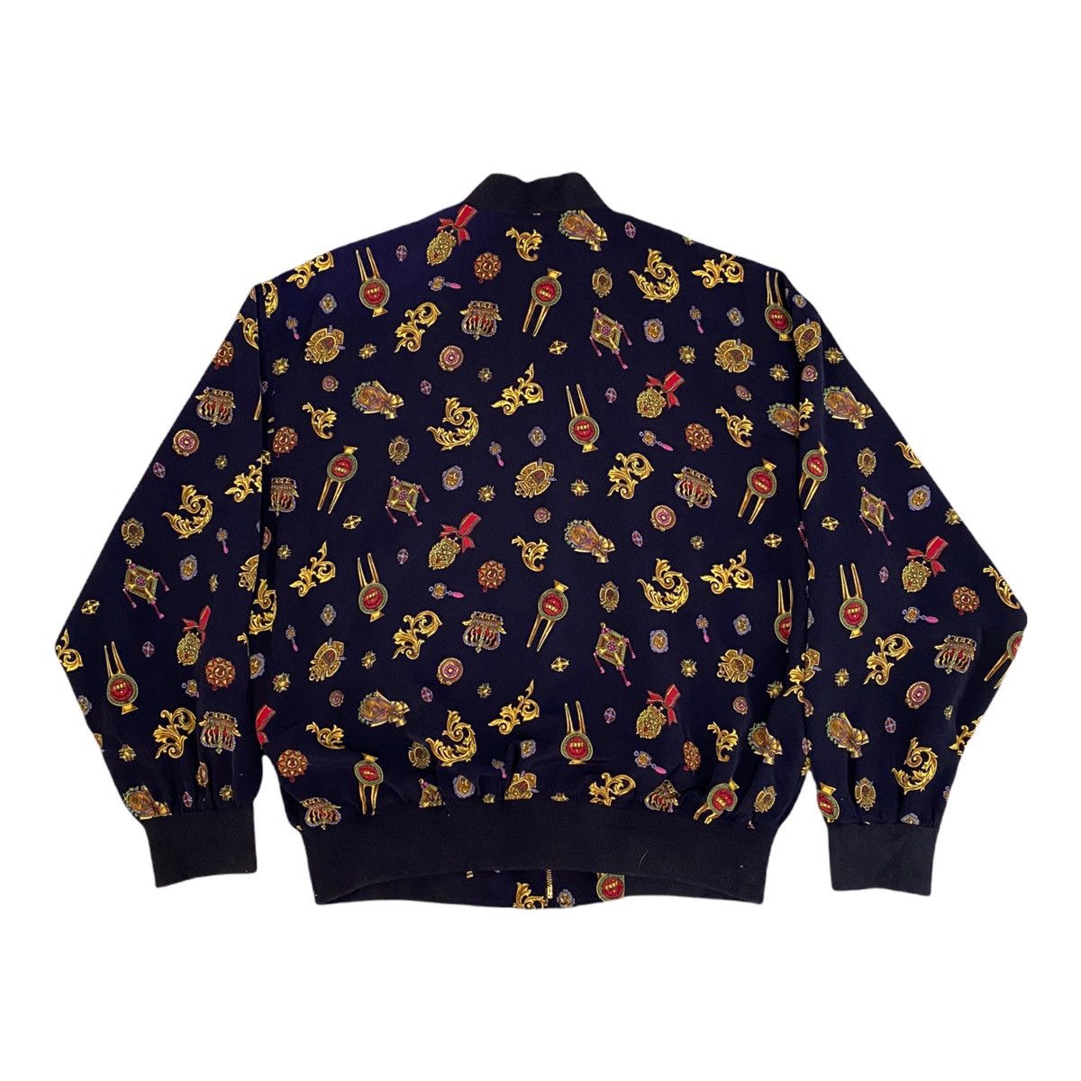 If Six Was Nine 🔥RARE 🇮🇹 ARCHIVE GRANDSLAM MUNSINGWEAR SILK BOMBER JACKET Size US M / EU 48-50 / 2 - 5 Thumbnail