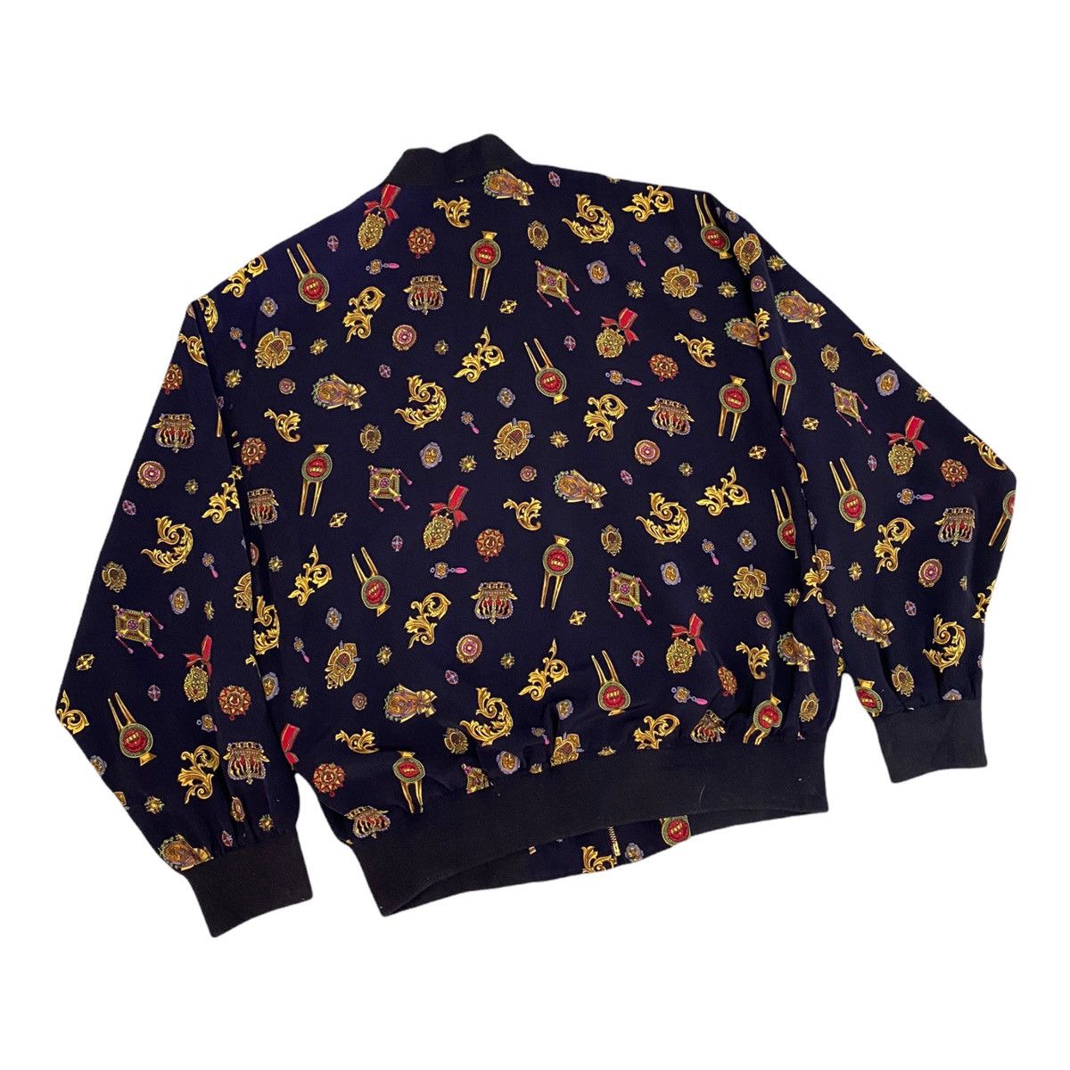 If Six Was Nine 🔥RARE 🇮🇹 ARCHIVE GRANDSLAM MUNSINGWEAR SILK BOMBER JACKET Size US M / EU 48-50 / 2 - 7 Thumbnail
