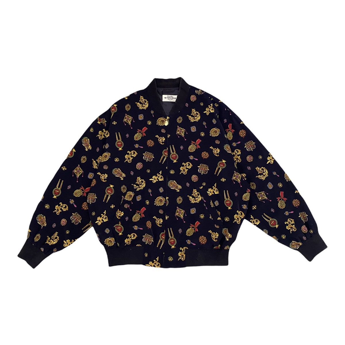 If Six Was Nine 🔥RARE 🇮🇹 ARCHIVE GRANDSLAM MUNSINGWEAR SILK BOMBER JACKET Size US M / EU 48-50 / 2 - 14 Thumbnail