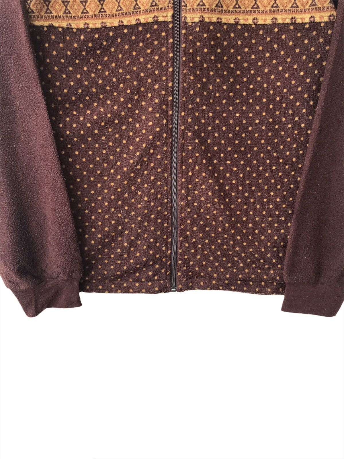 Kansai Yamamoto Aztec Symbolism Cotton Fleece Zipper LS Shirt Size US M / EU 48-50 / 2 - 4 Thumbnail