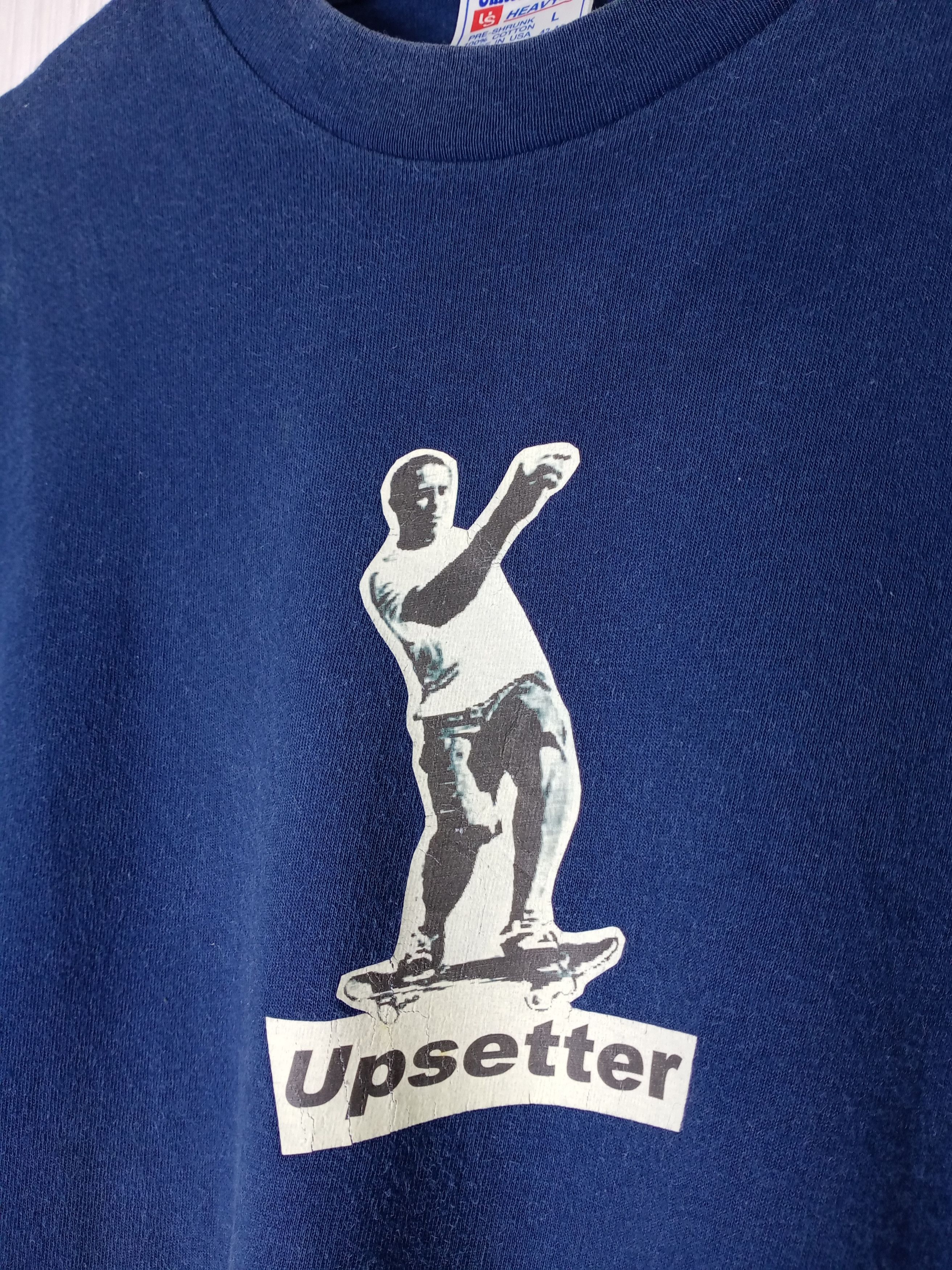 Hook-Ups Rare Vintage 90's Upsetter Skateboard Tshirt Size US L / EU 52-54 / 3 - 2 Thumbnail