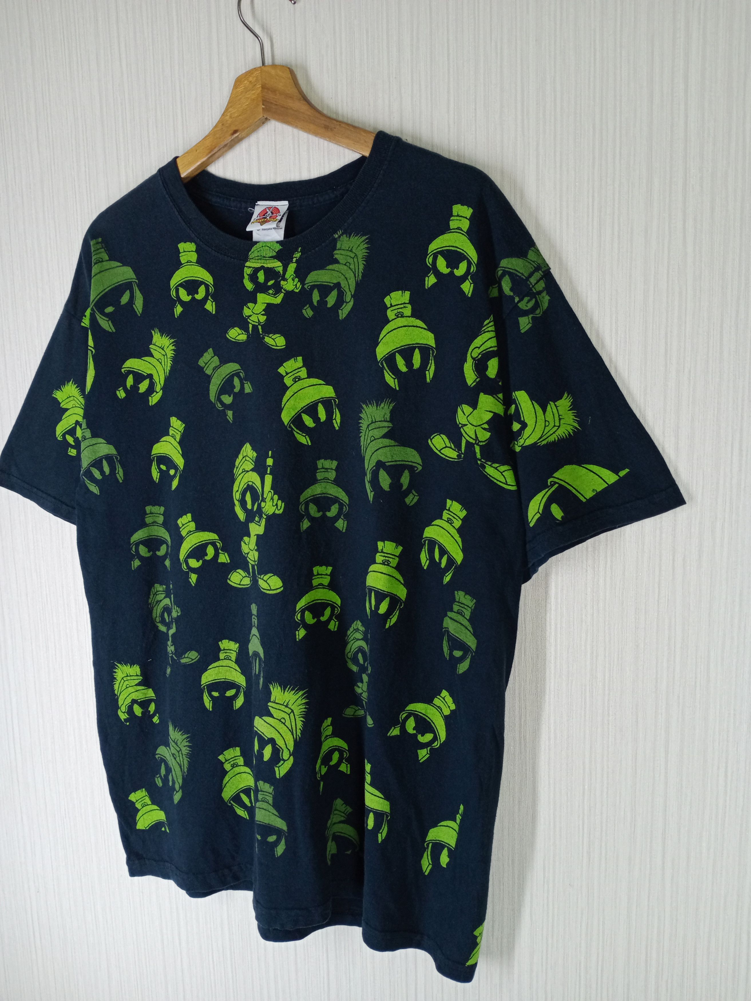 Cartoon Network Rare Vintage Marvin The Martian Looney Tunes Full Print Tee Size US L / EU 52-54 / 3 - 2 Thumbnail