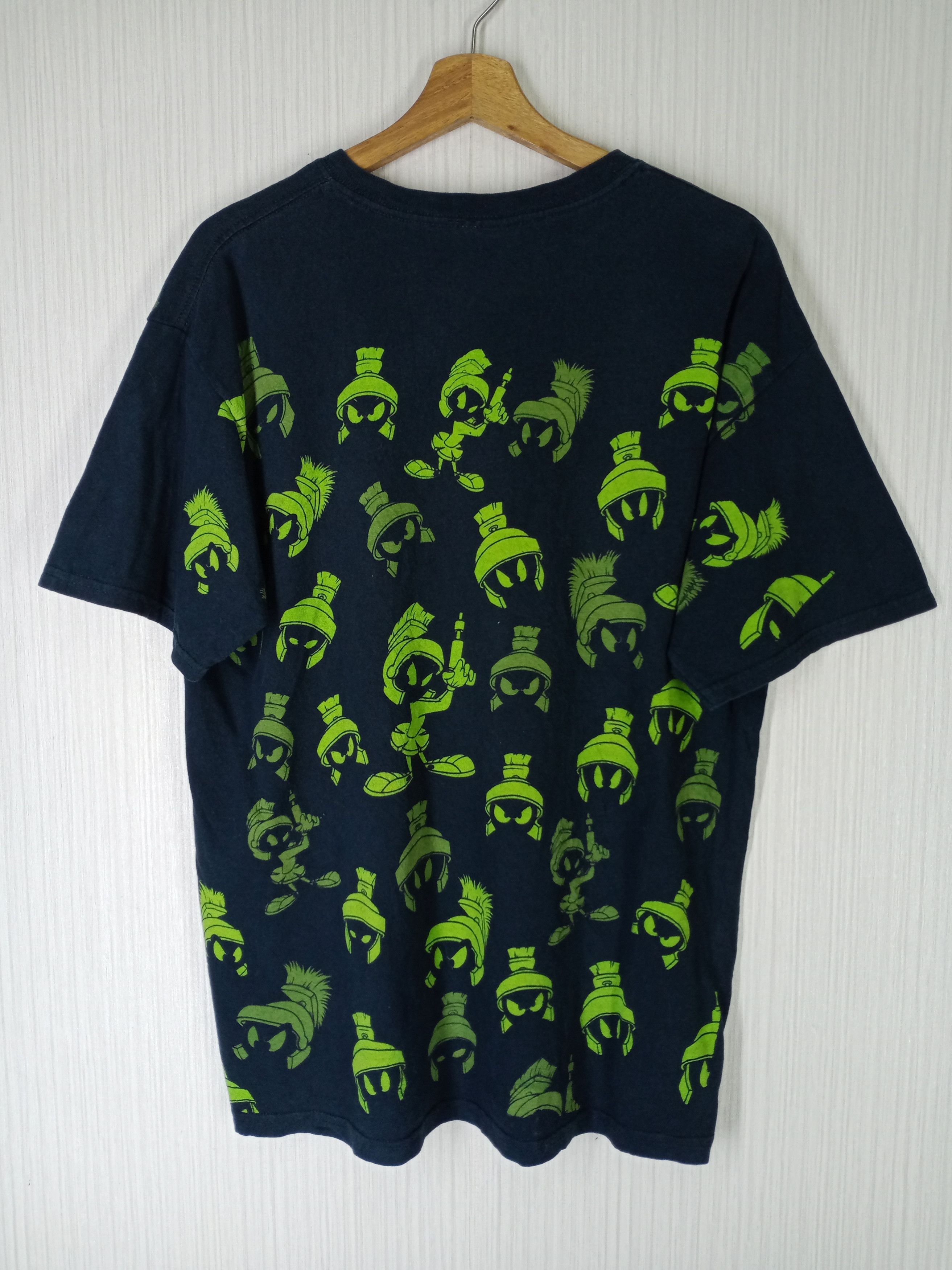 Cartoon Network Rare Vintage Marvin The Martian Looney Tunes Full Print Tee Size US L / EU 52-54 / 3 - 3 Thumbnail