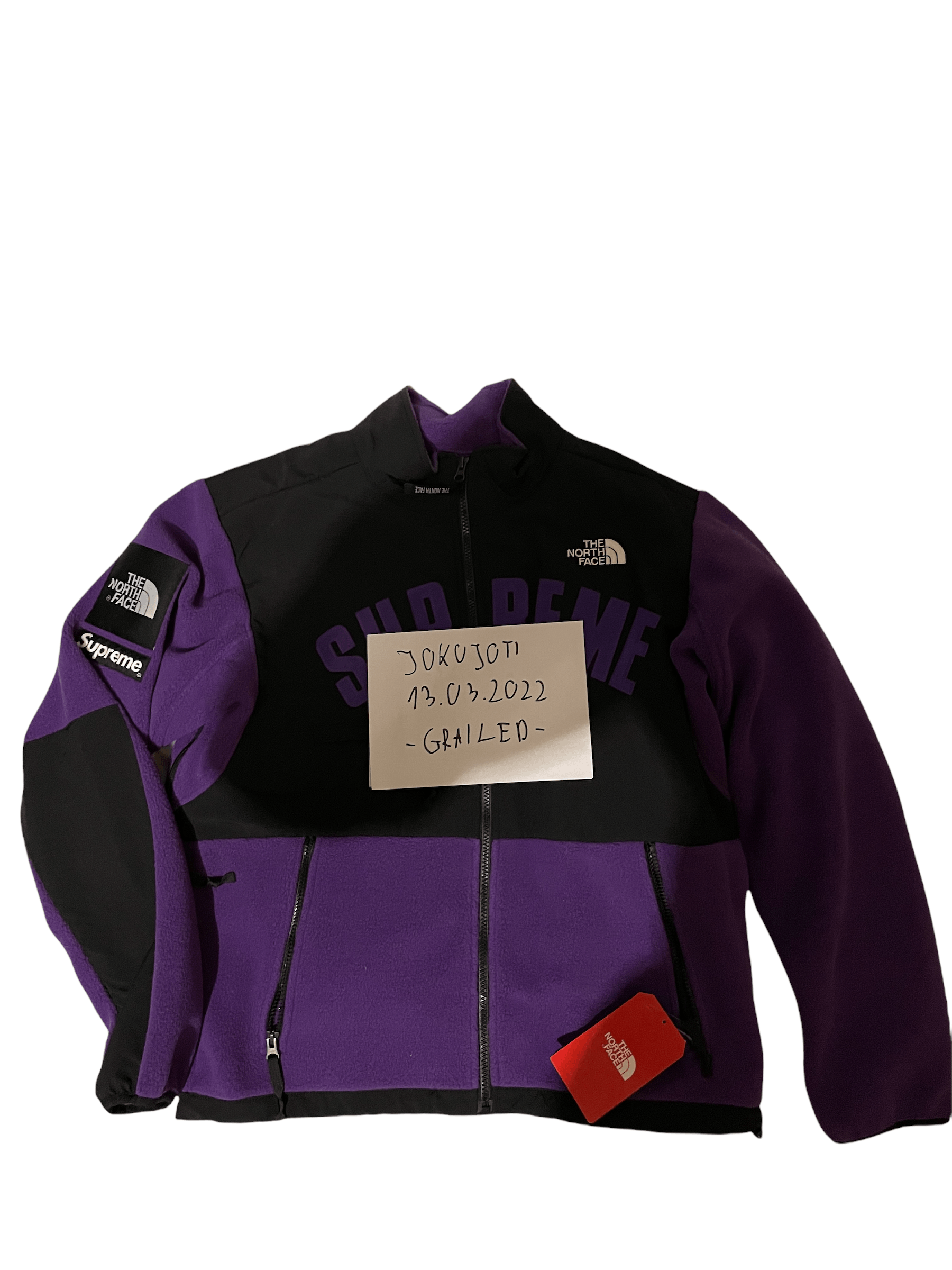 Supreme x The North Face Purple Arc Logo Denali Fleece - Outerwear 