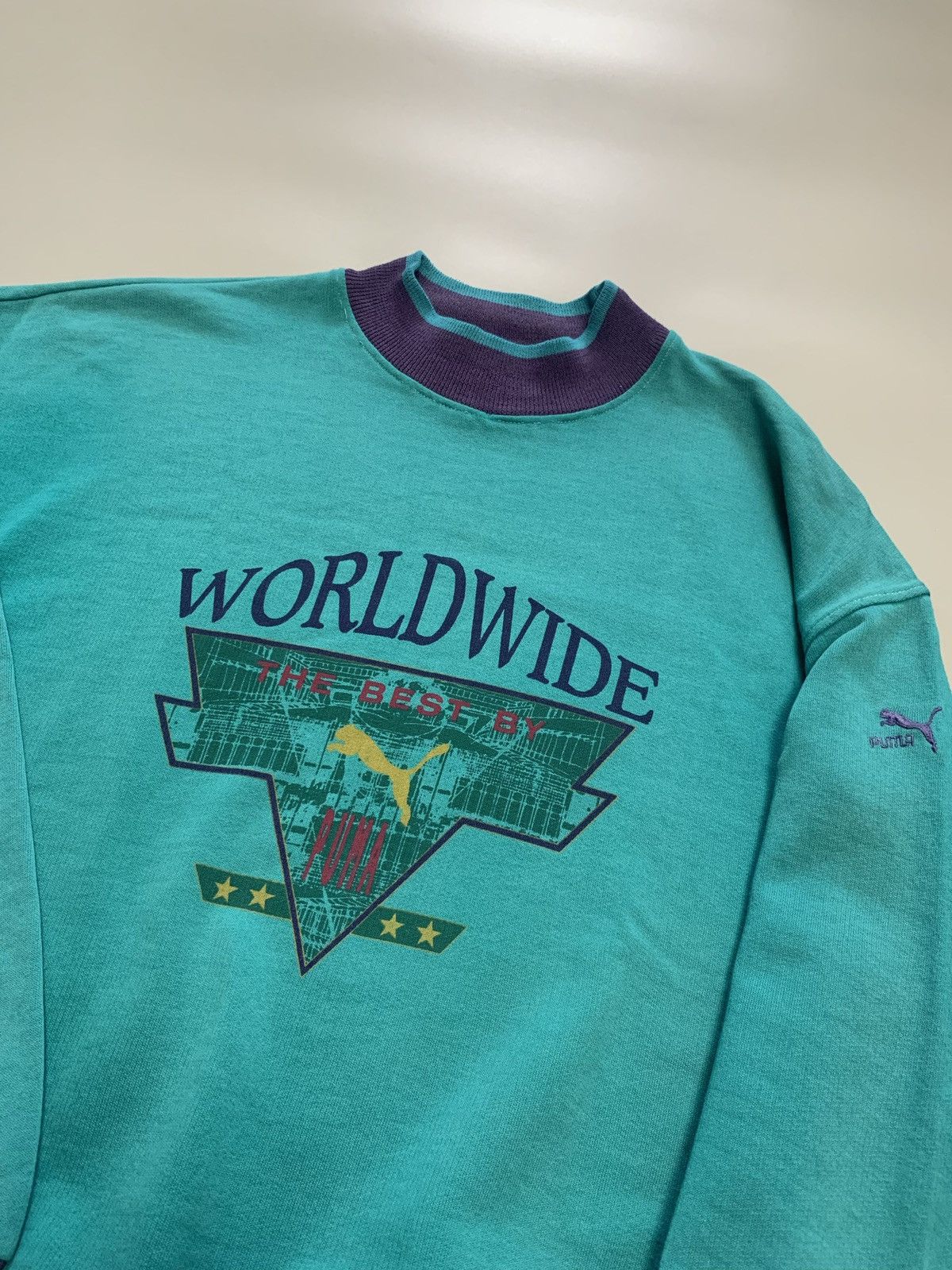 Puma 80s Vintage Rare Puma Worldwide sweatshirt Size US M / EU 48-50 / 2 - 3 Thumbnail