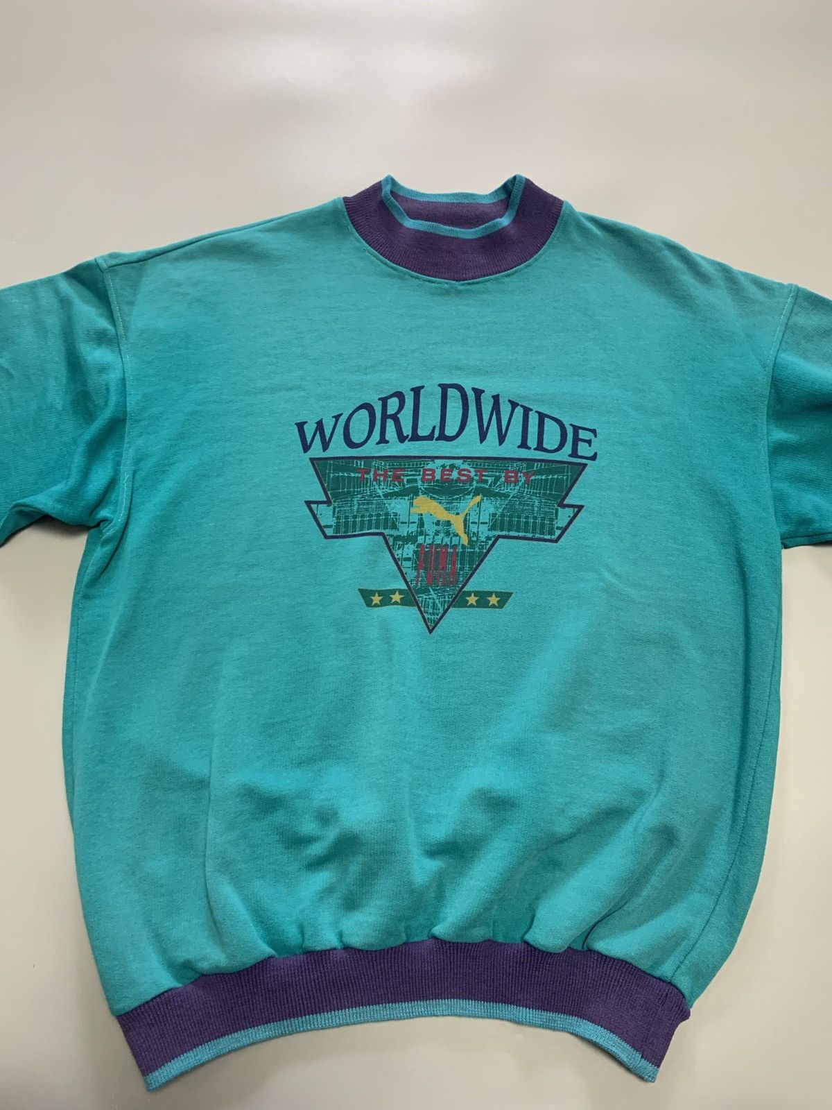 Puma 80s Vintage Rare Puma Worldwide sweatshirt Size US M / EU 48-50 / 2 - 7 Thumbnail