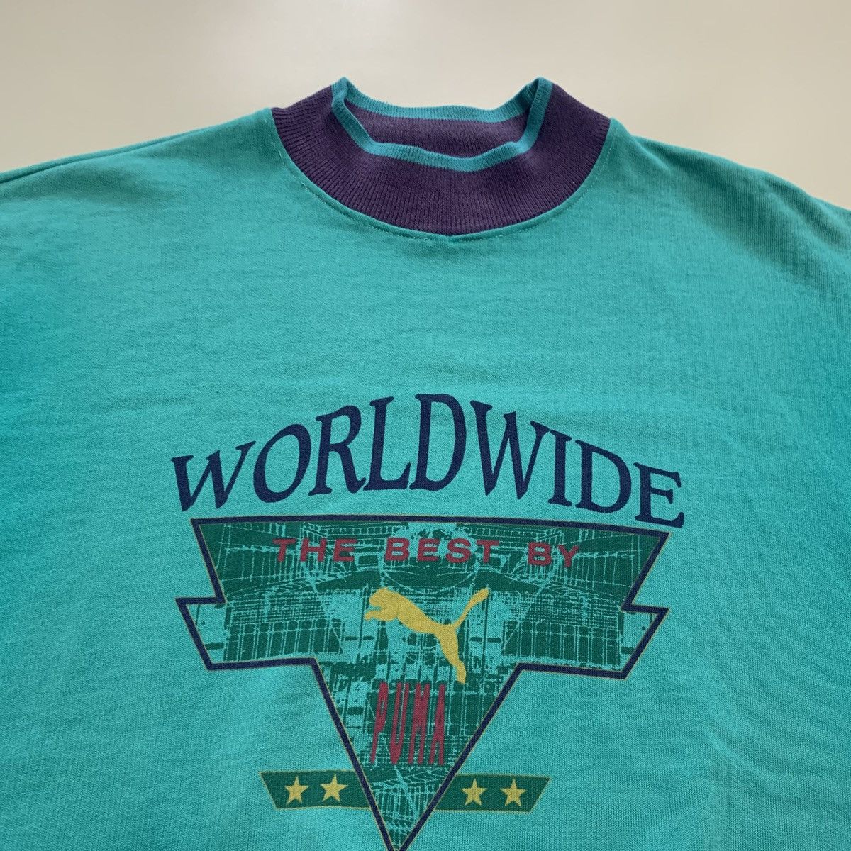 Puma 80s Vintage Rare Puma Worldwide sweatshirt Size US M / EU 48-50 / 2 - 5 Thumbnail