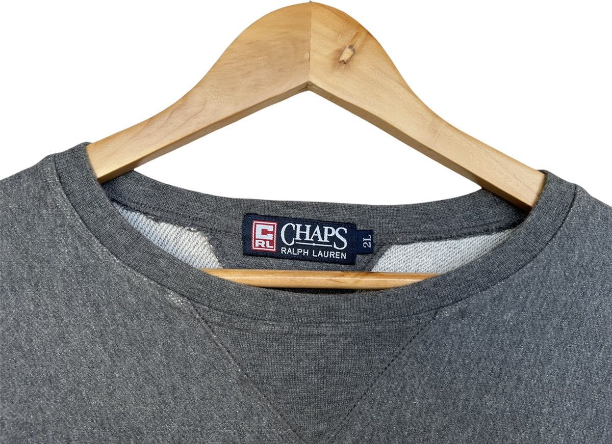 Chaps Ralph Lauren × Polo Ralph Lauren × Vintage Vintage Chaps Ralph Lauren Grey Sweatshirt Size US L / EU 52-54 / 3 - 5 Thumbnail