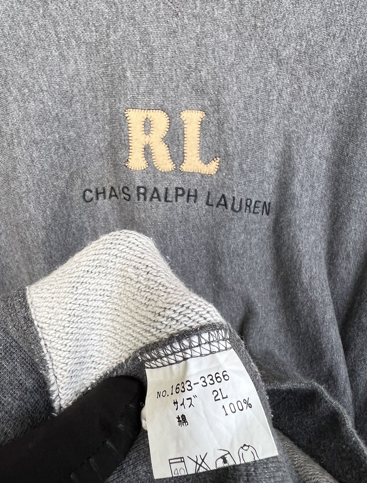 Chaps Ralph Lauren × Polo Ralph Lauren × Vintage Vintage Chaps Ralph Lauren Grey Sweatshirt Size US L / EU 52-54 / 3 - 6 Thumbnail