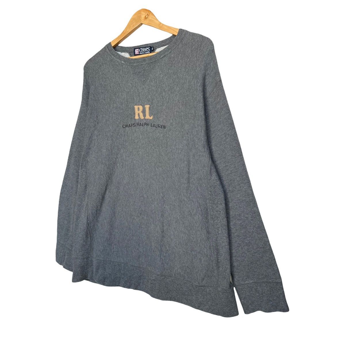 Chaps Ralph Lauren × Polo Ralph Lauren × Vintage Vintage Chaps Ralph Lauren Grey Sweatshirt Size US L / EU 52-54 / 3 - 2 Thumbnail