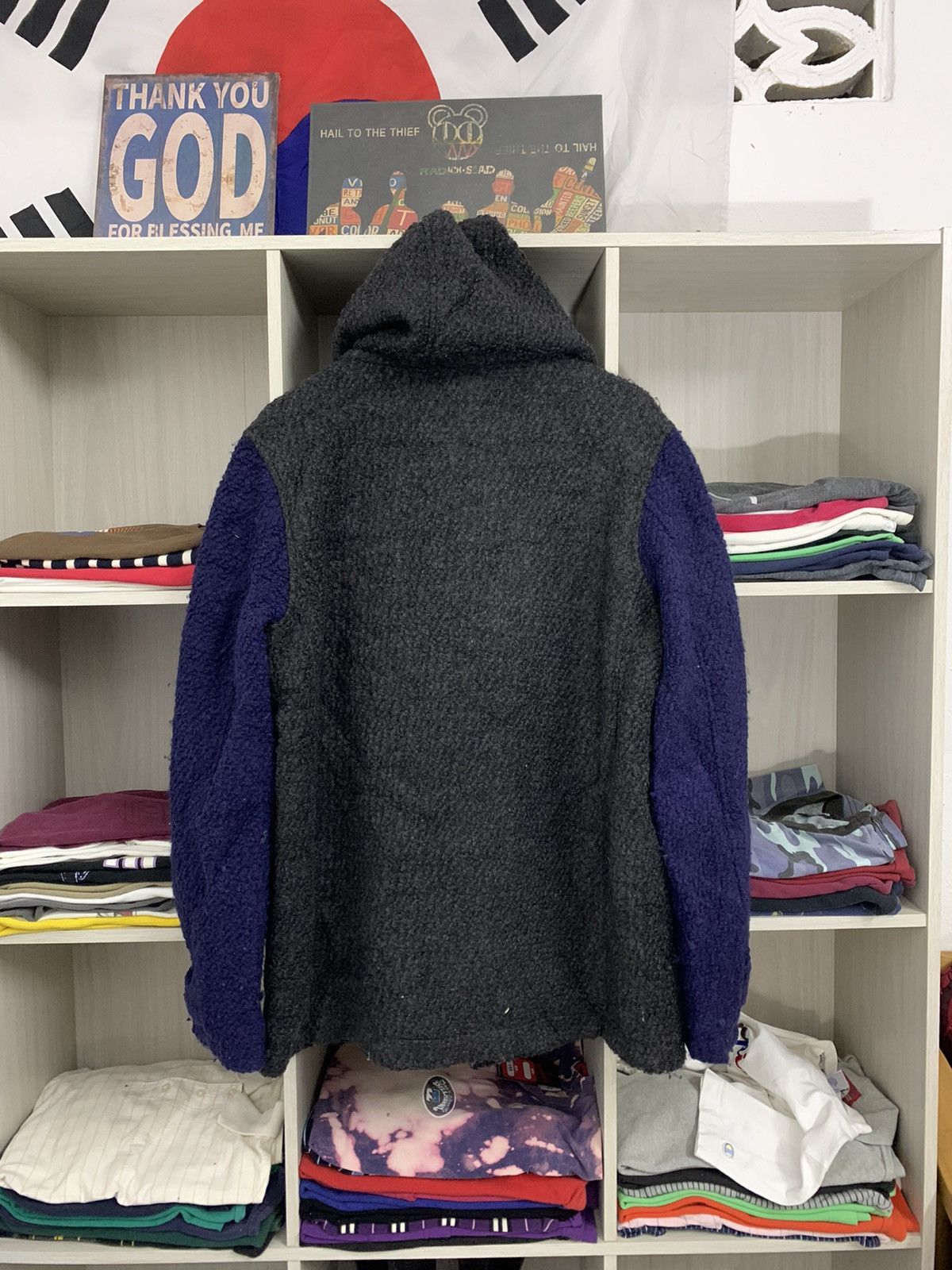 go slow caravan Duffet hoodie wool sweater rare design Size US L / EU 52-54 / 3 - 6 Thumbnail