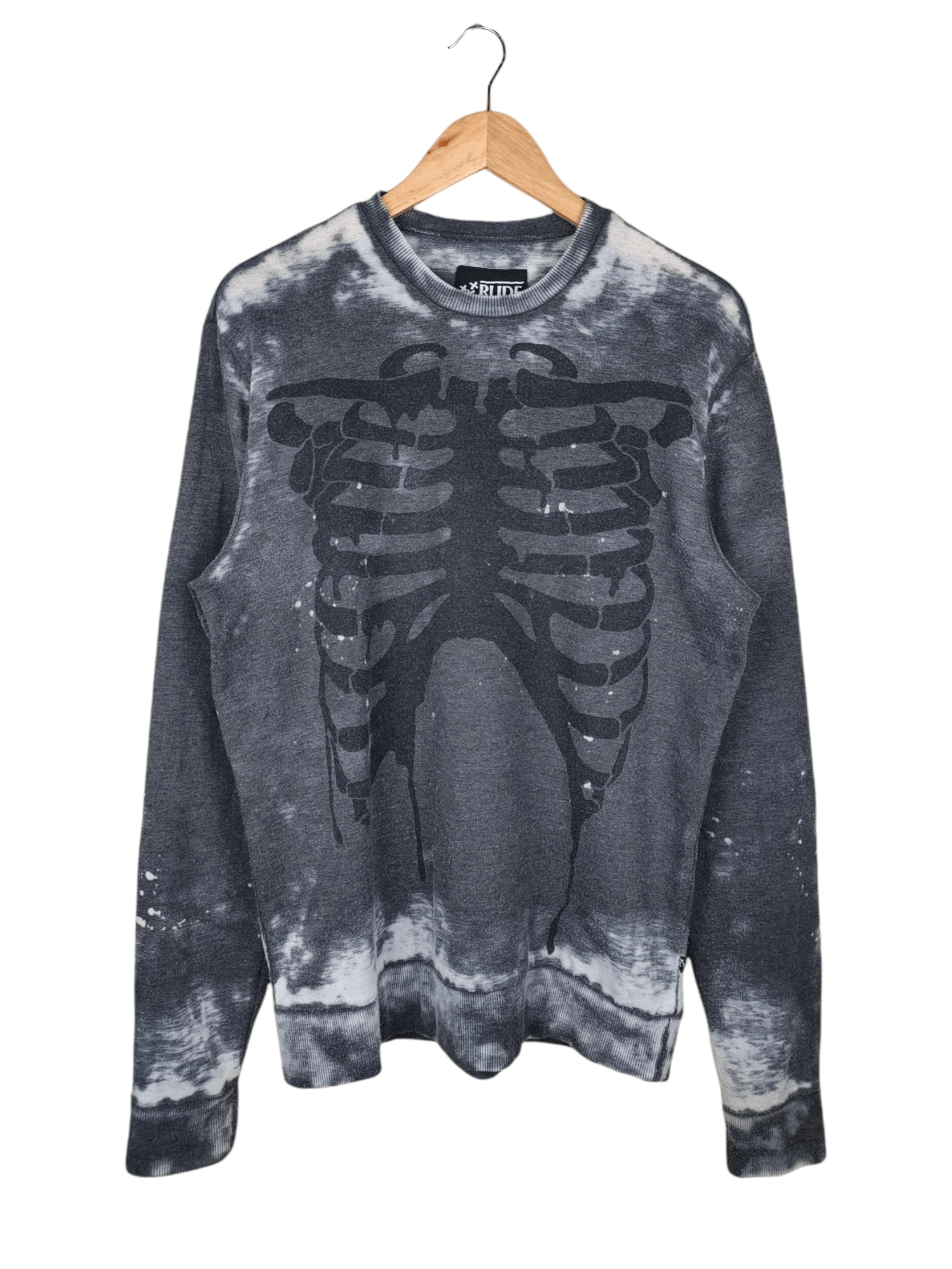 Rude Rude Skeleton Print Sweatshirt Size US M / EU 48-50 / 2 - 1 Thumbnail
