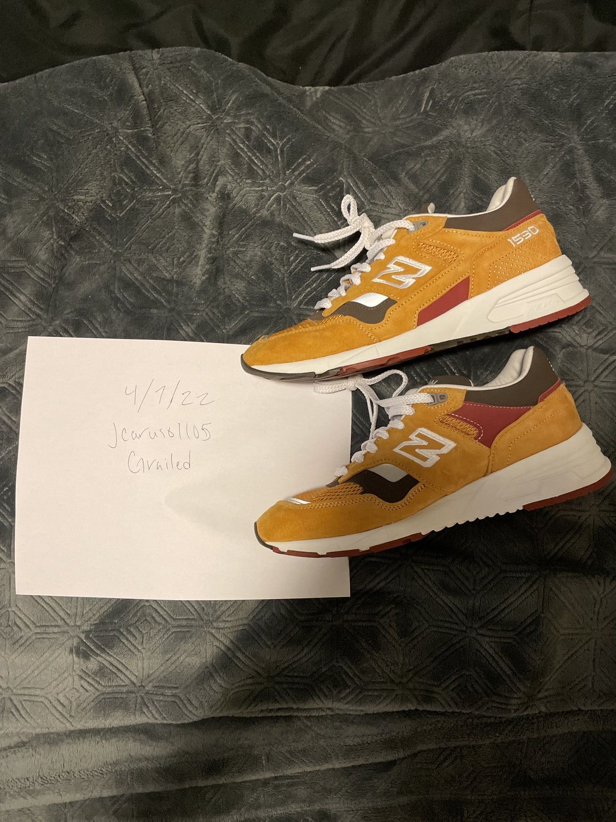 New Balance 1530 Low Dark Yellow Made in England Grailed