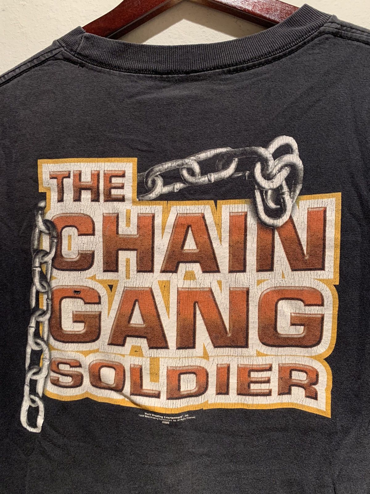 Vintage × WWE × WWF *RARE* Vintage WWE WWF John Cena Chain Gang Soldier T-Shirt Size US L / EU 52-54 / 3 - 4 Thumbnail