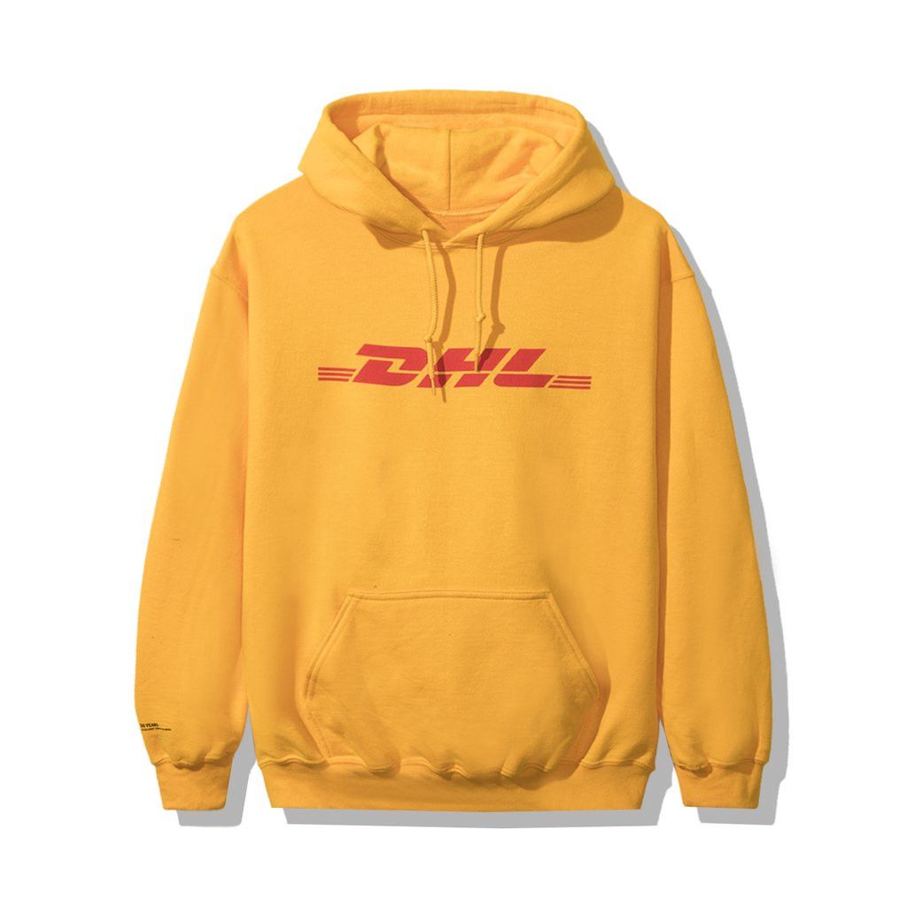 Anti social social club hoodie yellow hot sale