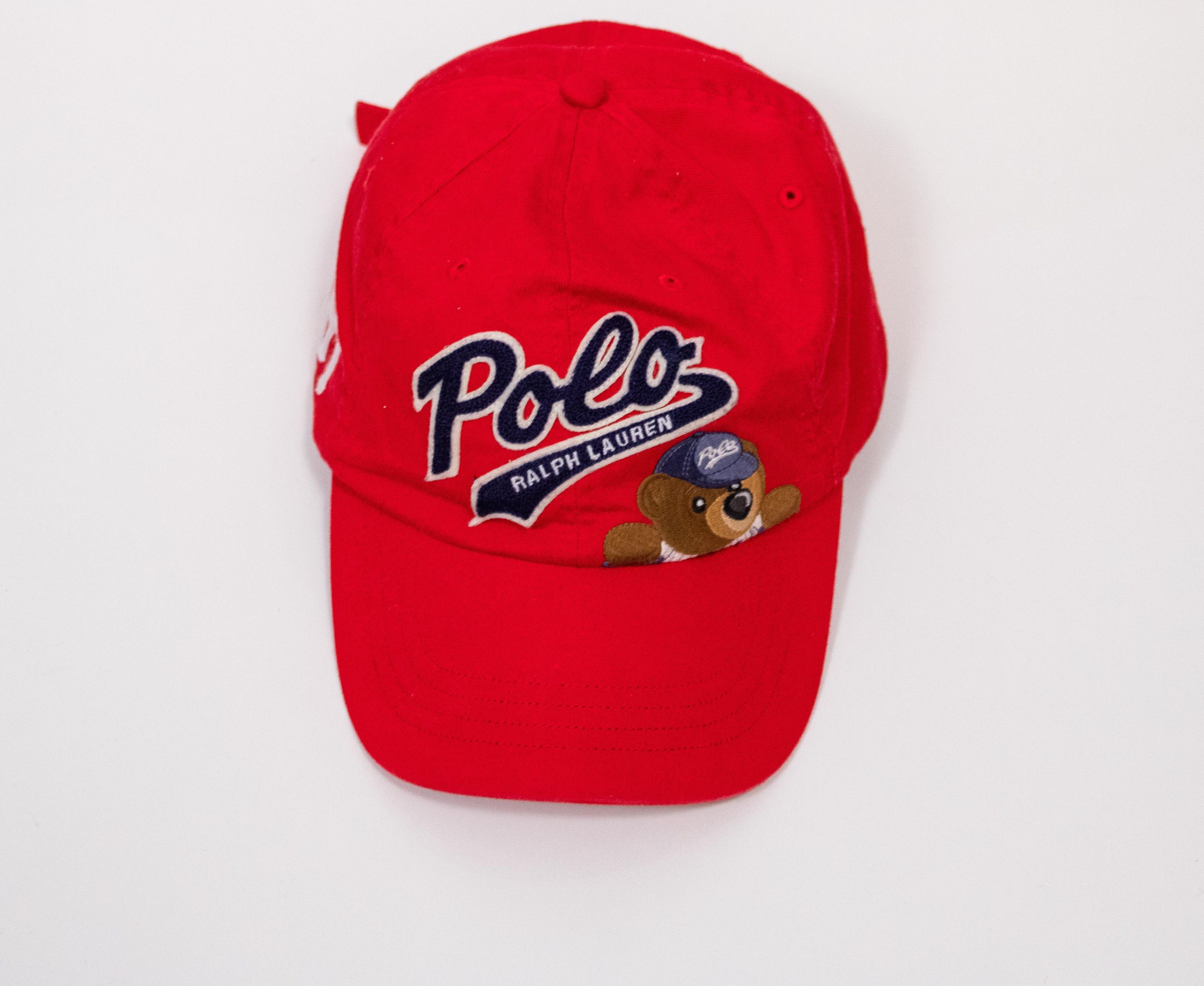 Polo Ralph Lauren Polo Ralph Lauren Polo Bear 6 Panel Red Dad Hat Size ONE SIZE - 1 Preview