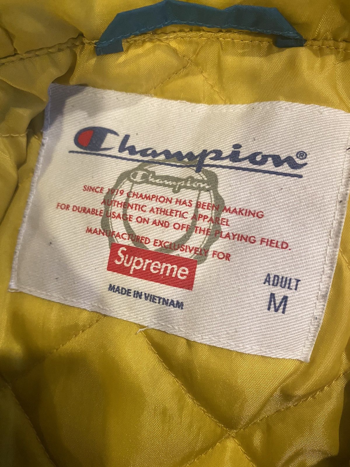 Champion × Supreme Supreme Champion Pullover Parka Teal Size US M / EU 48-50 / 2 - 8 Thumbnail