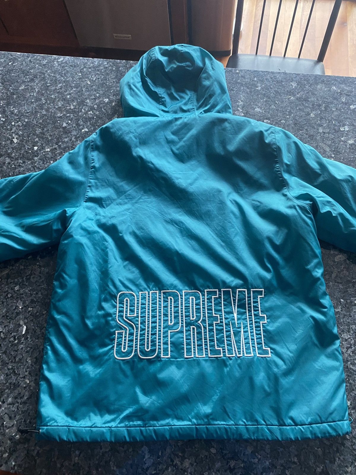 Champion × Supreme Supreme Champion Pullover Parka Teal Size US M / EU 48-50 / 2 - 2 Thumbnail