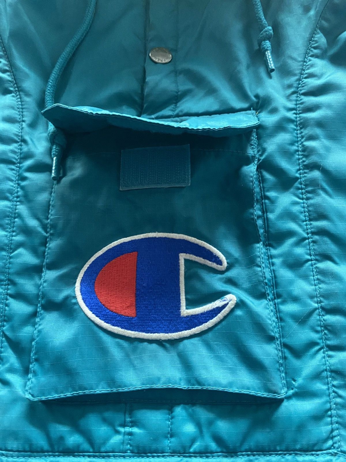 Champion × Supreme Supreme Champion Pullover Parka Teal Size US M / EU 48-50 / 2 - 4 Thumbnail