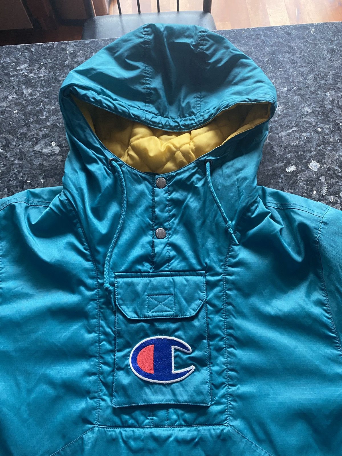 Champion × Supreme Supreme Champion Pullover Parka Teal Size US M / EU 48-50 / 2 - 3 Thumbnail