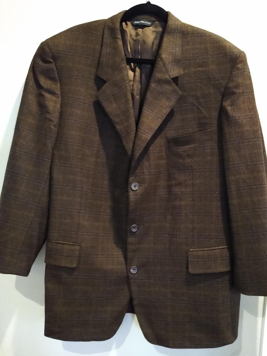 Vintage Wool/Cashmere Plaid Blazer