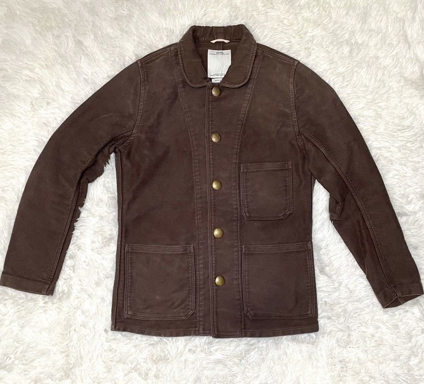 ◎VISVIM CUNNINGHAM DAMAGED MOLESKIN M] Visvim 13AW Cunningham Smock Damaged Moleskin Indigo