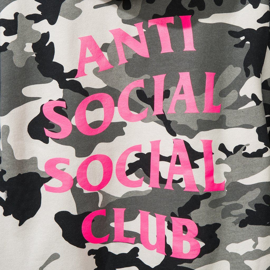 Anti Social Social Club DS Pink ASSC Not Gildan Frozen Snow camo hoodie FTP FOG BAPE Size US XS / EU 42 / 0 - 3 Thumbnail