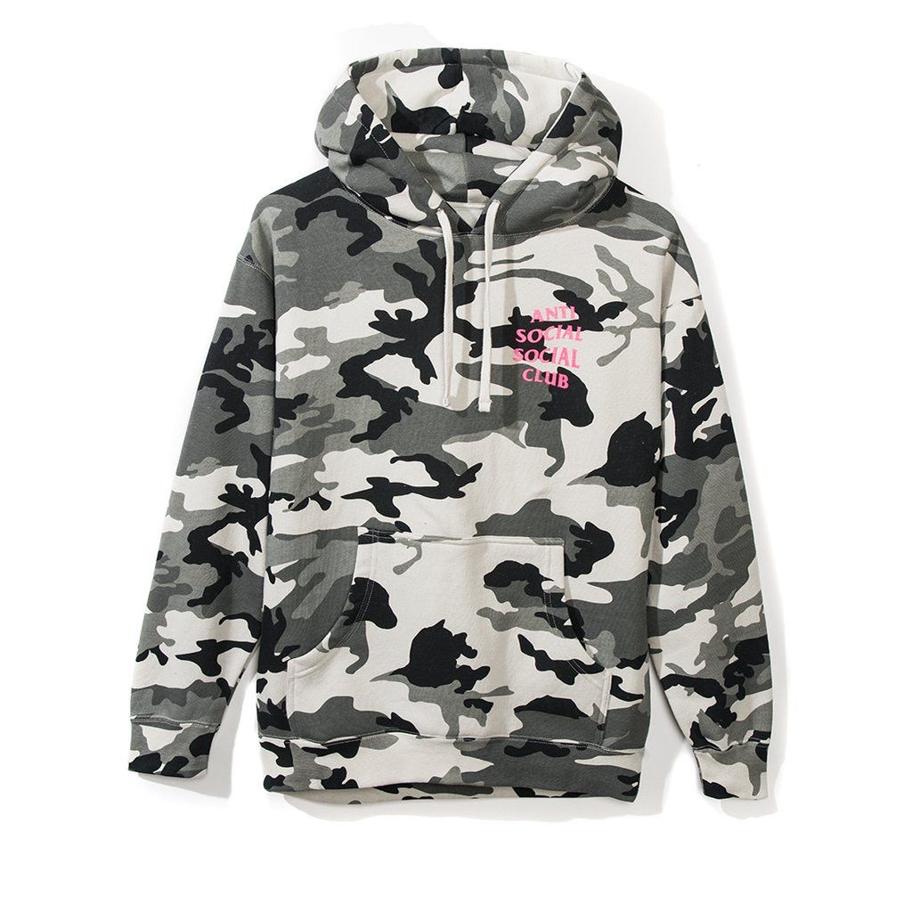 Anti Social Social Club DS Pink ASSC Not Gildan Frozen Snow camo hoodie FTP FOG BAPE Size US XS / EU 42 / 0 - 4 Thumbnail