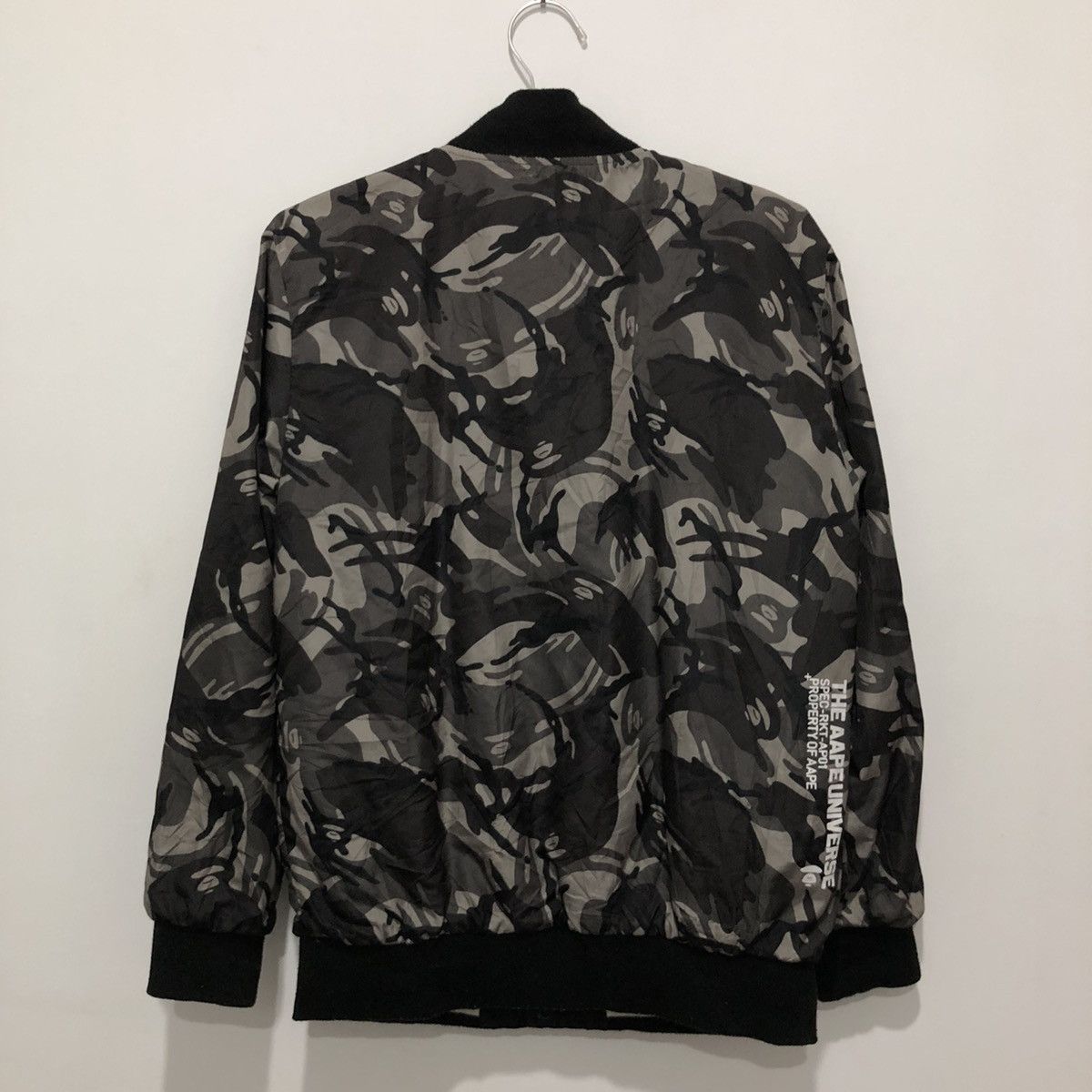 Aape A Bathing Ape Reversible Camo Bomber Jacket Size US L / EU 52-54 / 3 - 4 Thumbnail