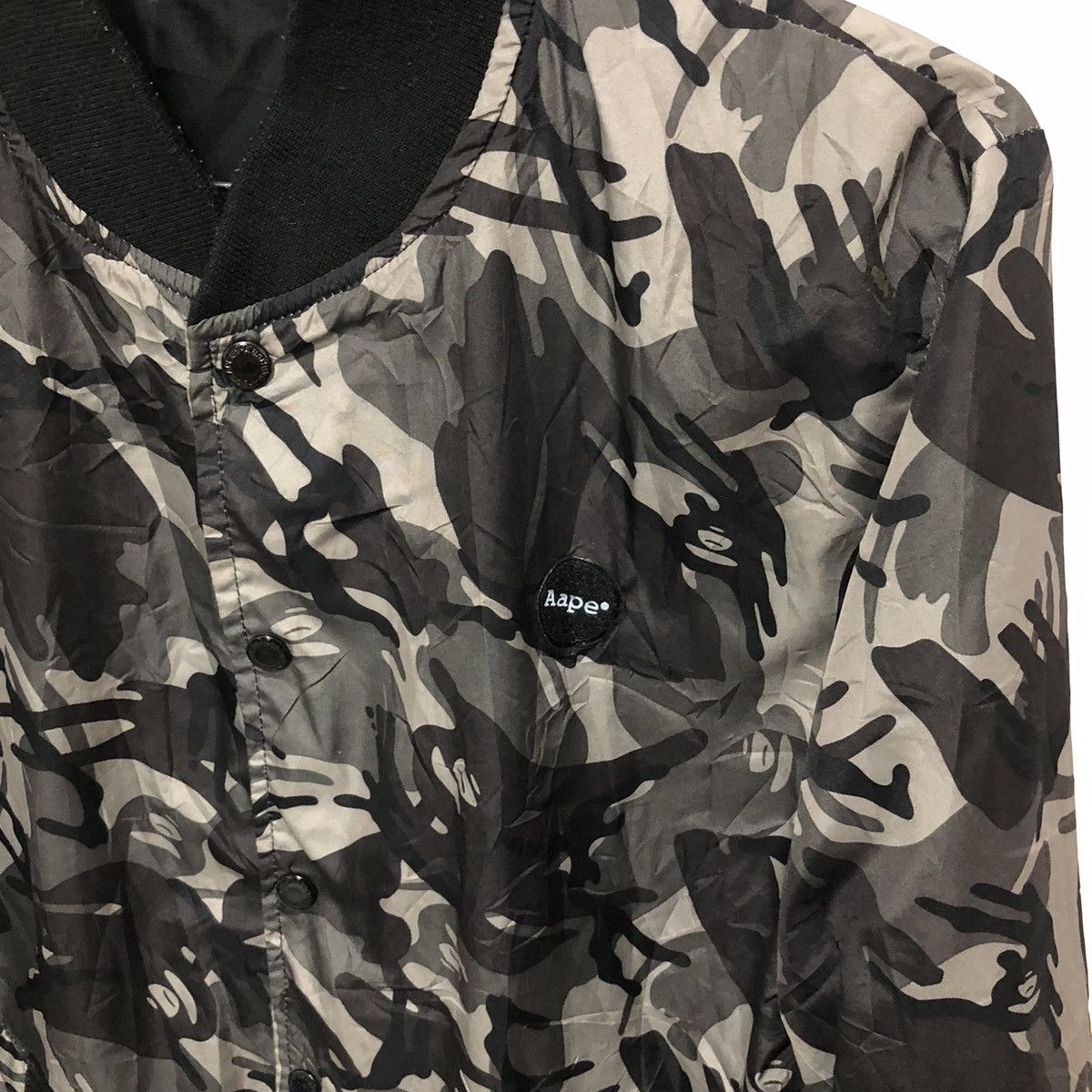 Aape A Bathing Ape Reversible Camo Bomber Jacket Size US L / EU 52-54 / 3 - 3 Thumbnail