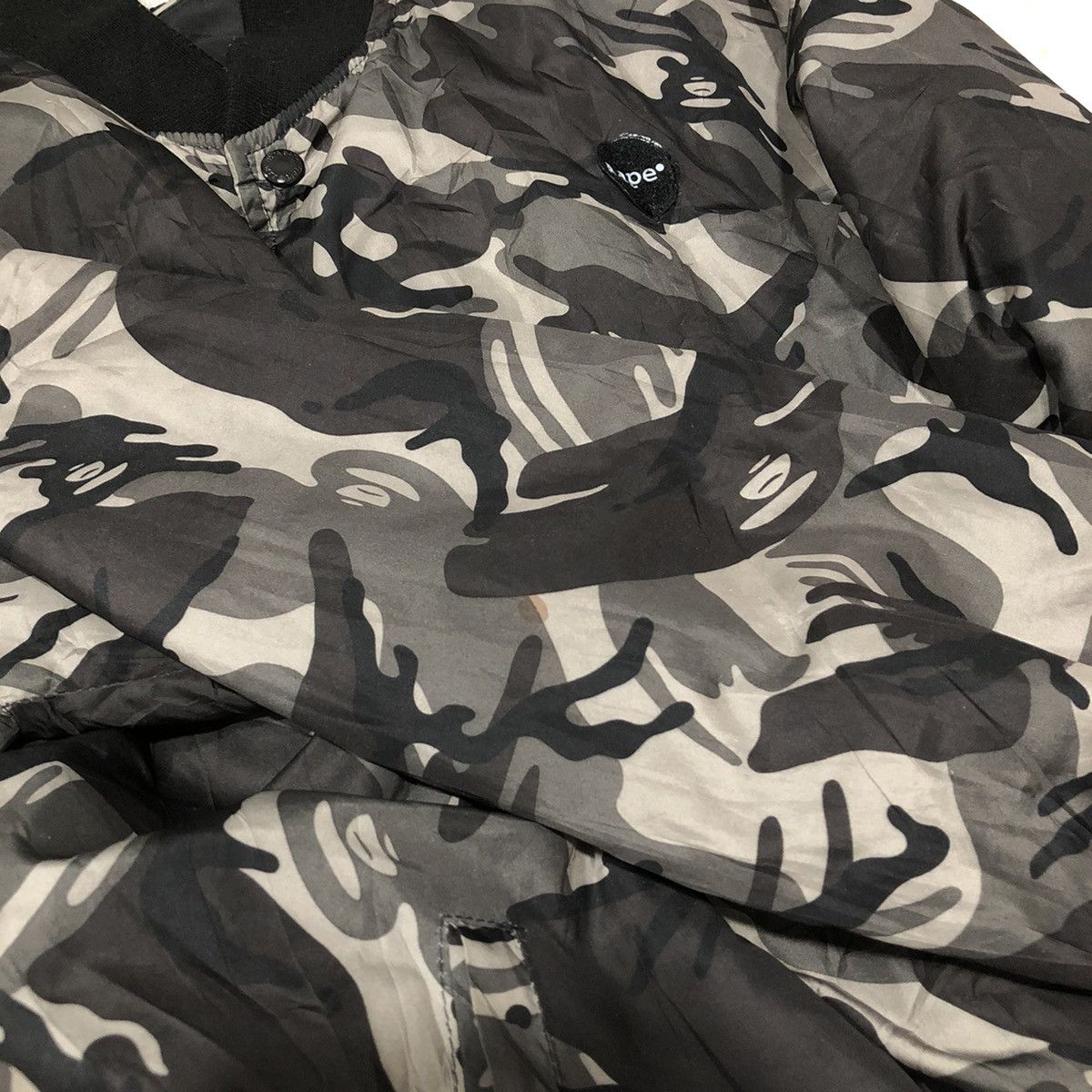 Aape A Bathing Ape Reversible Camo Bomber Jacket Size US L / EU 52-54 / 3 - 7 Thumbnail