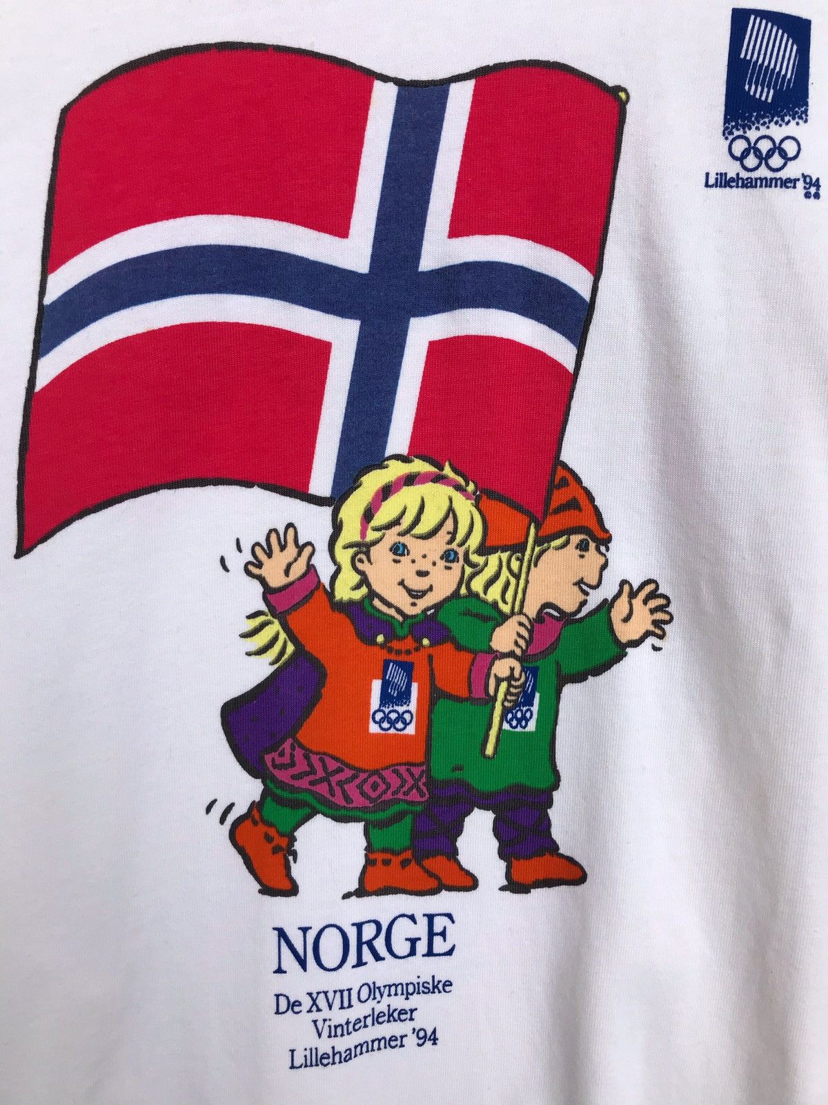 Vintage 90's Olympic Norge Lillehammer Crewneck Sweatshirt
