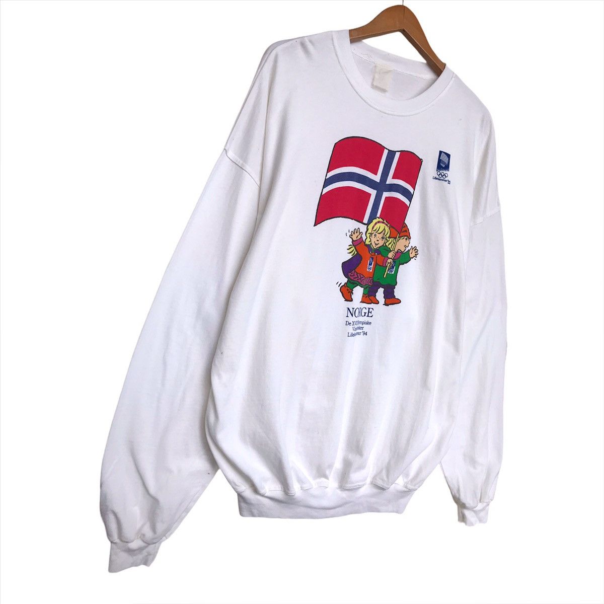 Vintage 90's Olympic Norge Lillehammer Crewneck Sweatshirt