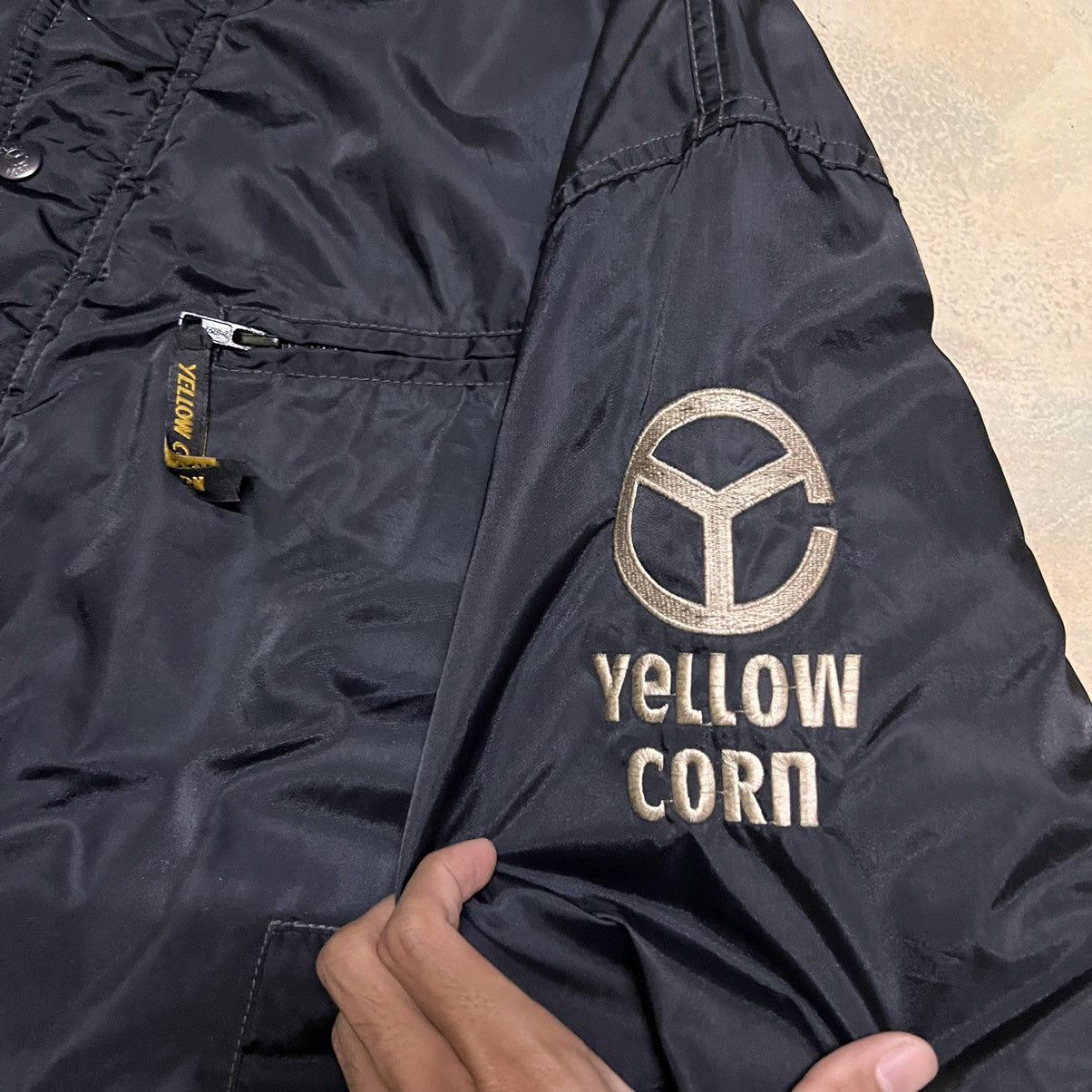 YELLOW CORN Vintage Yellow Corn Rider Biker Racing Jacket Big Logo Size US L / EU 52-54 / 3 - 6 Thumbnail