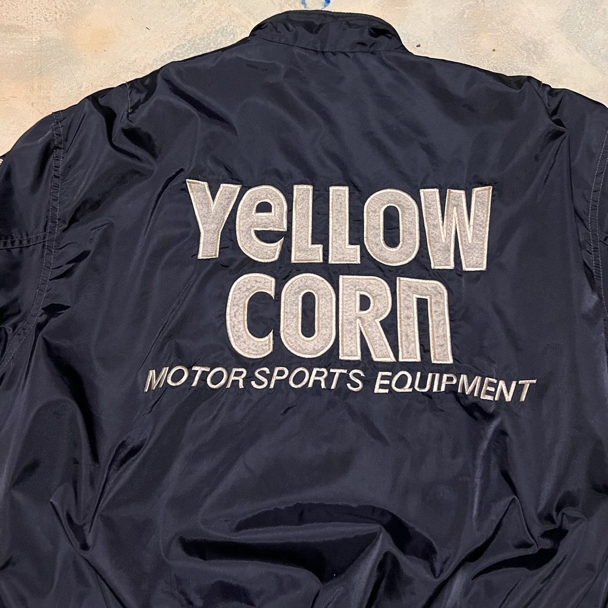 YELLOW CORN Vintage Yellow Corn Rider Biker Racing Jacket Big Logo Size US L / EU 52-54 / 3 - 3 Thumbnail