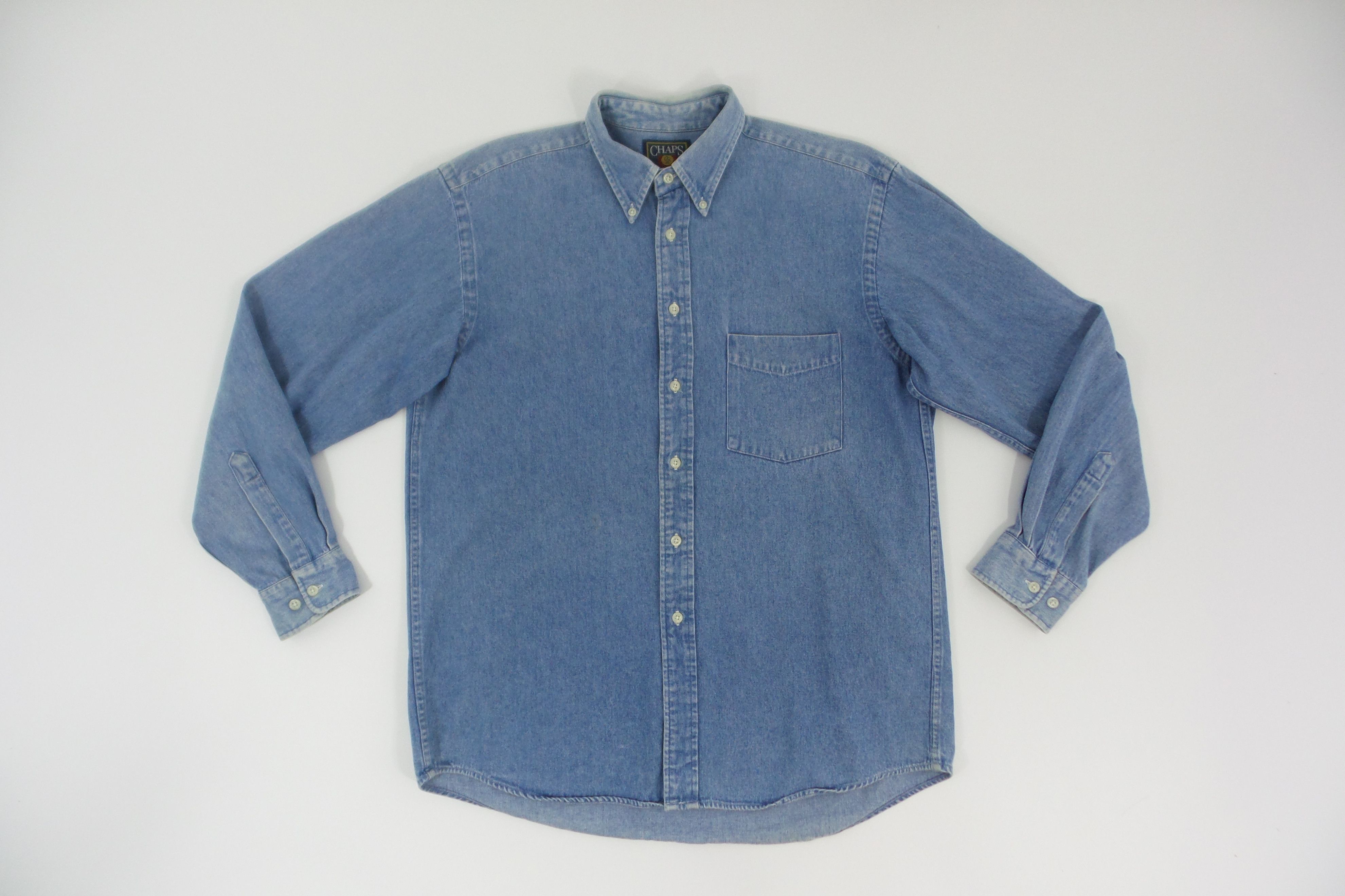 Chaps Ralph Lauren Chaps Ralph Lauren Blue Denim Shirts Size US L / EU 52-54 / 3 - 1 Thumbnail