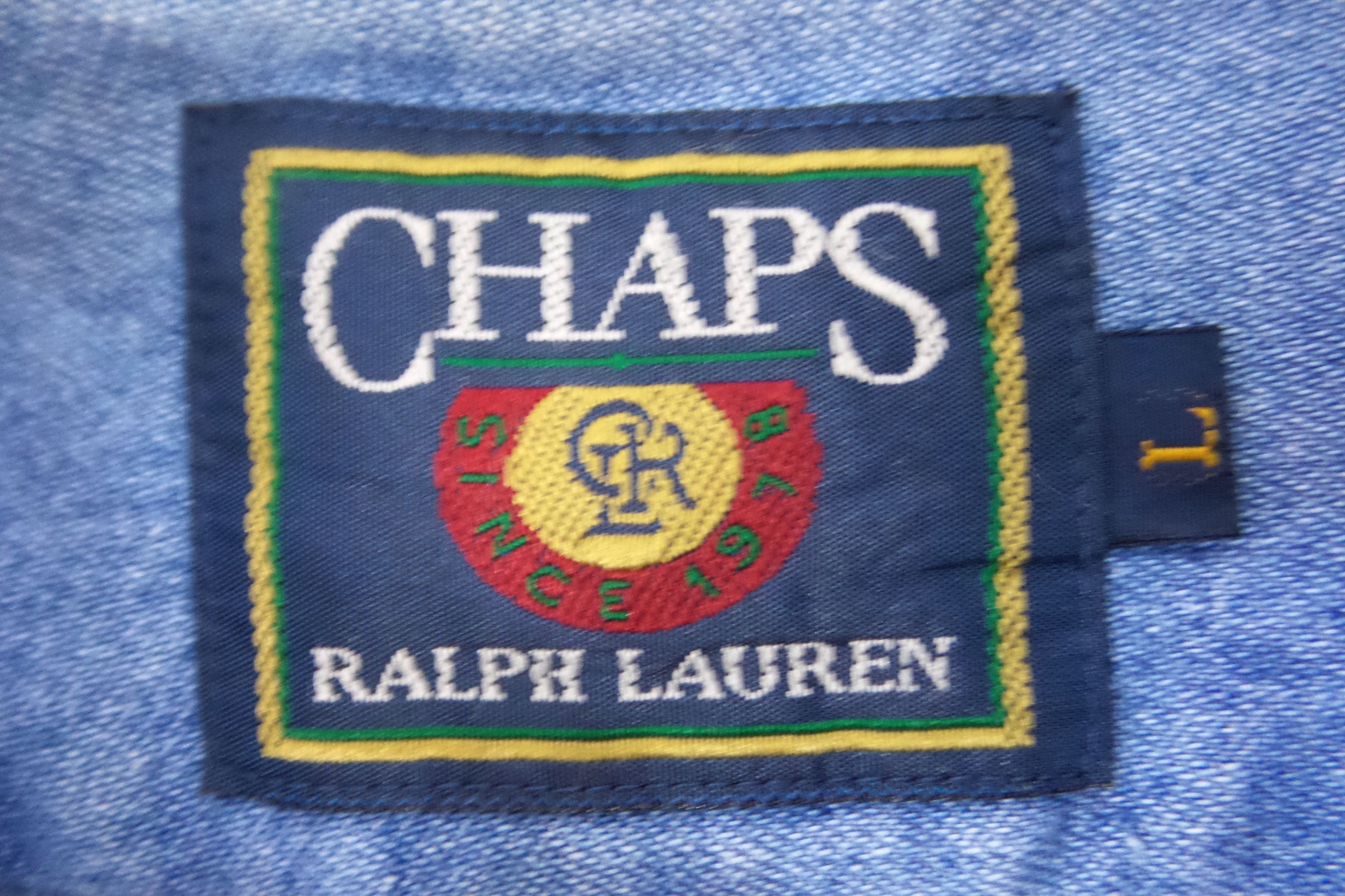 Chaps Ralph Lauren Chaps Ralph Lauren Blue Denim Shirts Size US L / EU 52-54 / 3 - 3 Thumbnail