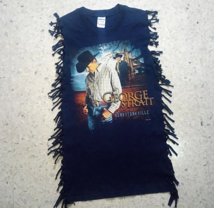 Vintage Vtg 2000s George Strait HonkyTonkVille shirt country music Size US XS / EU 42 / 0 - 3 Thumbnail