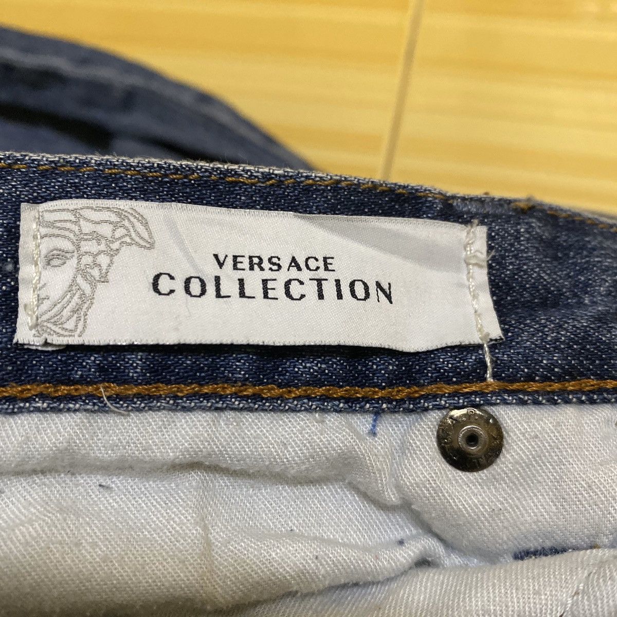 Versace Versace Denime Blue City collection Medusa Logo Size US 34 / EU 50 - 13 Thumbnail