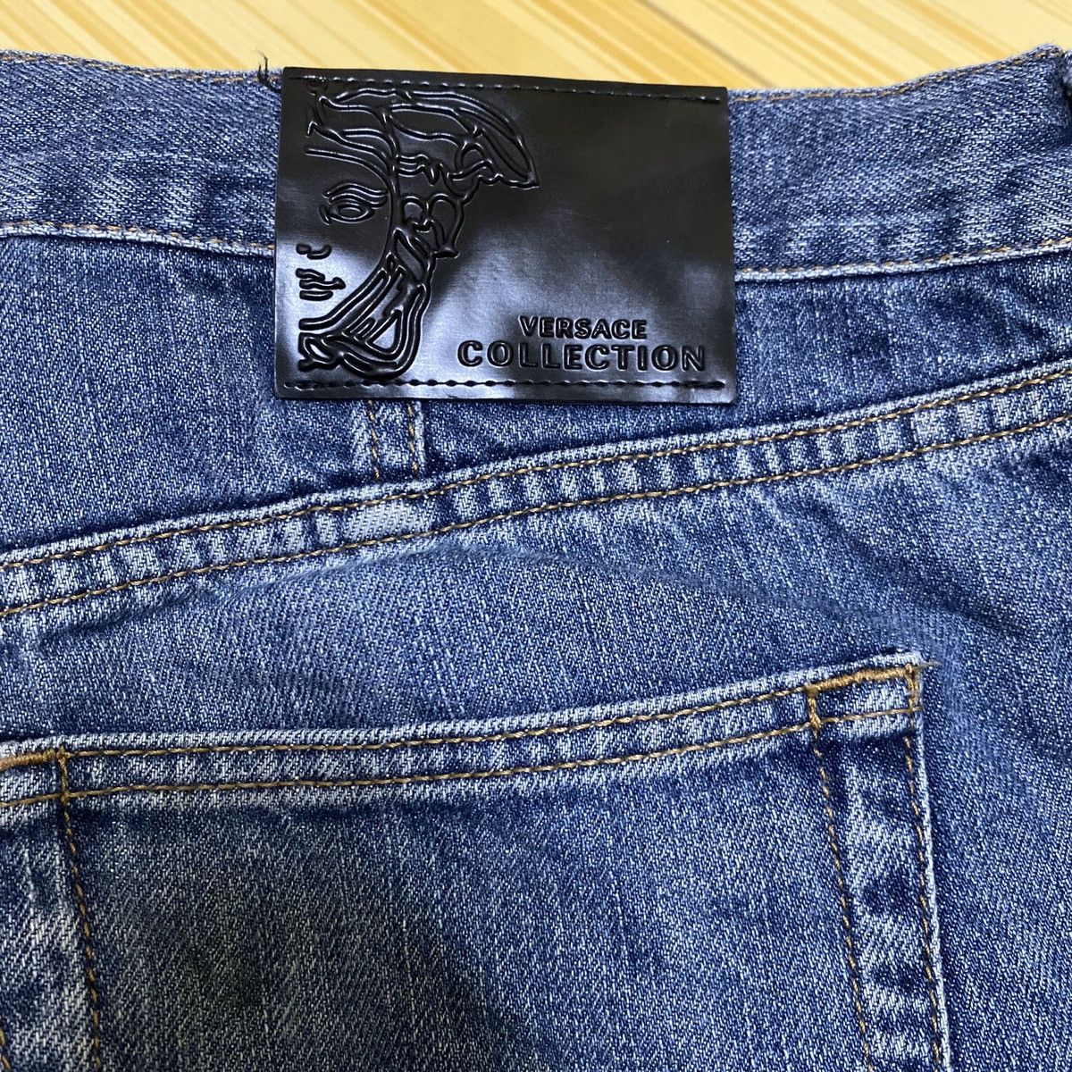 Versace Versace Denime Blue City collection Medusa Logo Size US 34 / EU 50 - 1 Thumbnail