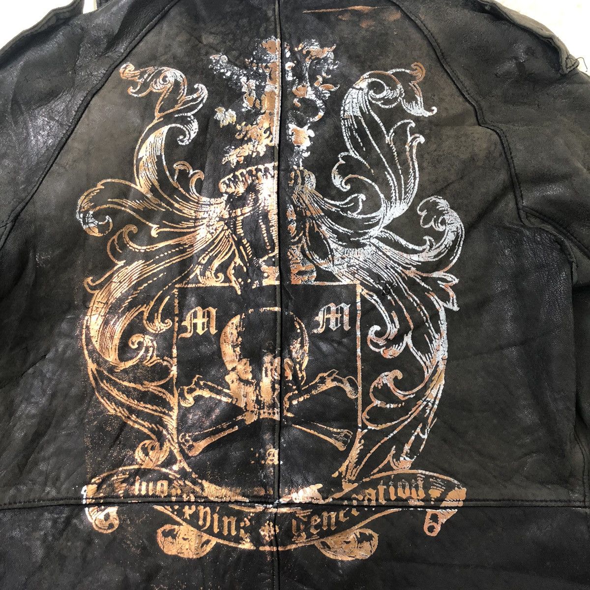 Vintage MORPHINE GENERATION HOOPLESS ROMANTIC 1979 LEATHER JACKET Size US M / EU 48-50 / 2 - 9 Thumbnail