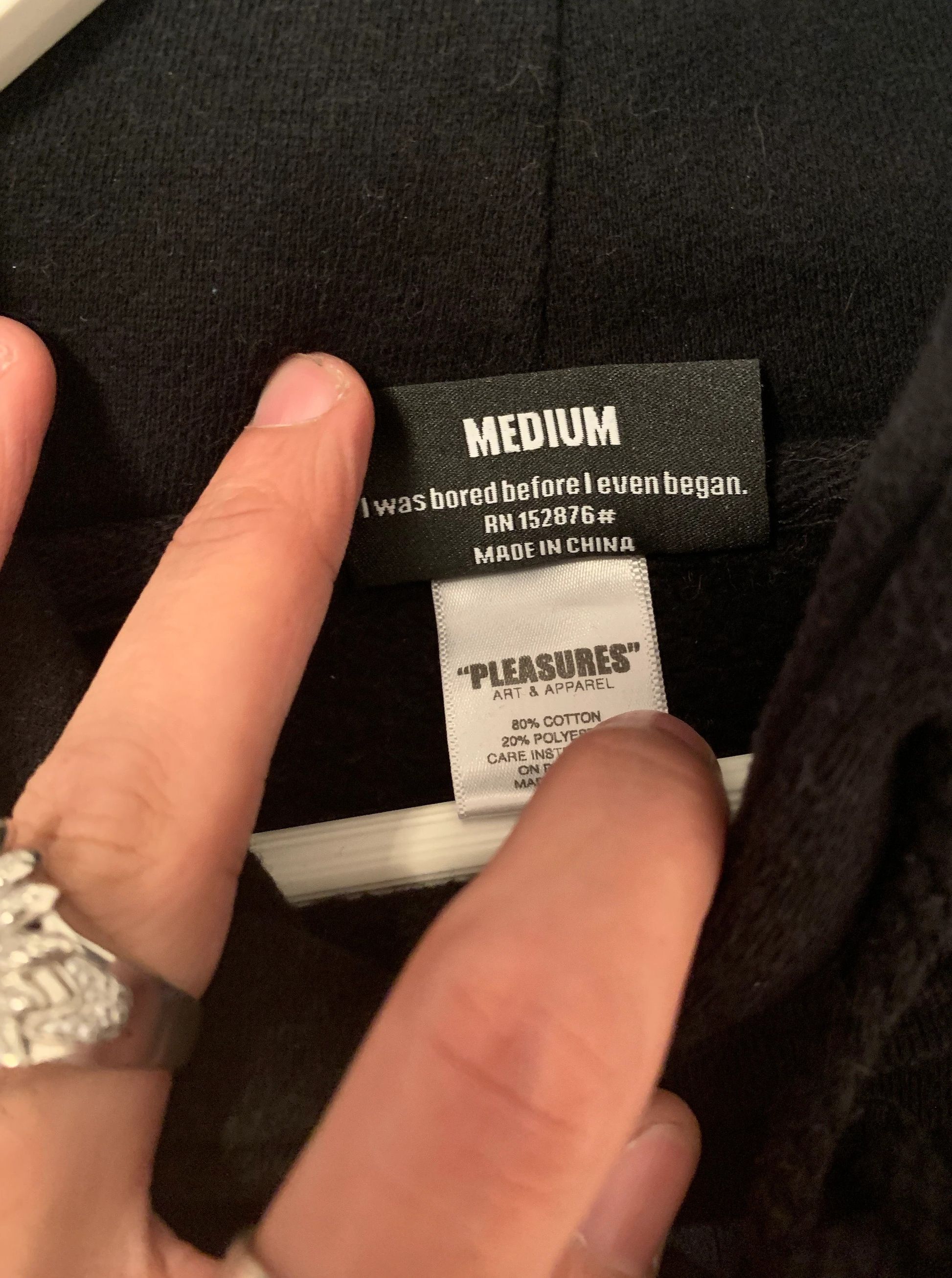 Pleasures PLEASURES Your Future Self Hoodie ⊛ BLACK ⊛ Gently Worn Size US M / EU 48-50 / 2 - 5 Thumbnail