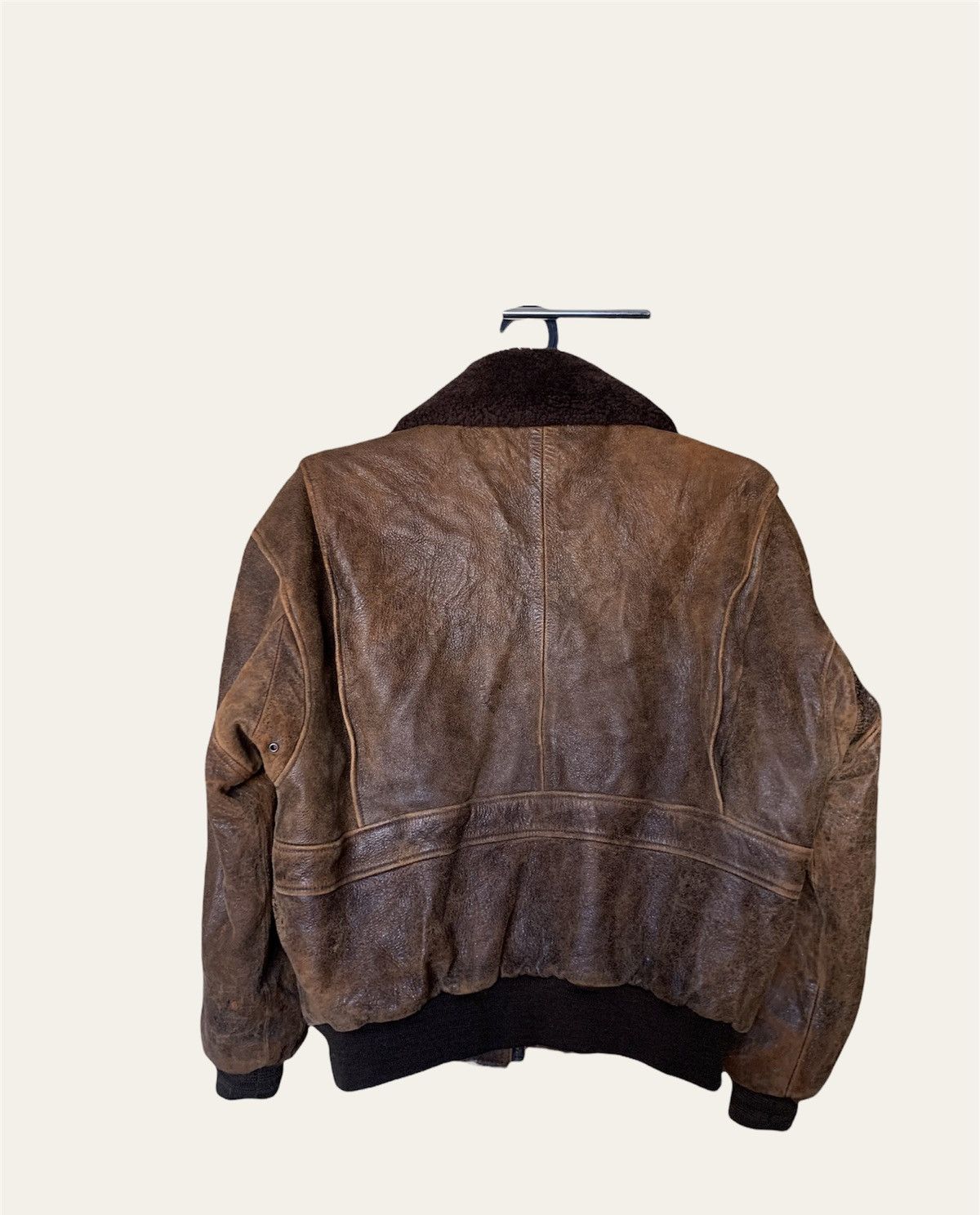 Other 80s A2 Flyers vintage leather jacket Rare Ghetto blast patch Size US L / EU 52-54 / 3 - 13 Thumbnail
