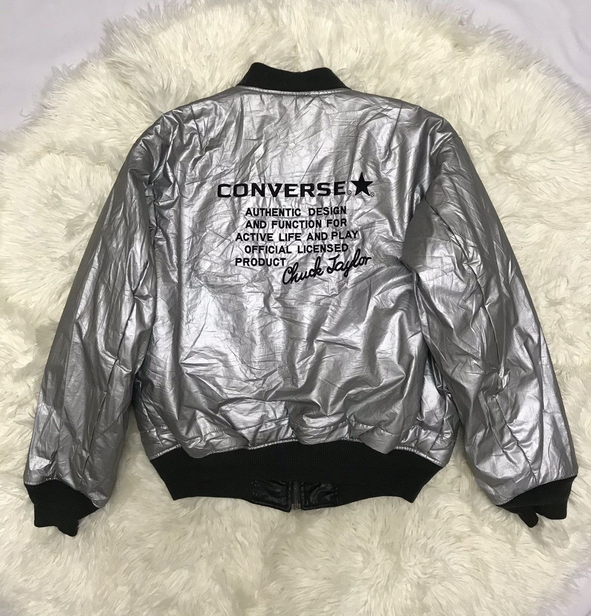 Converse reversible bomber jacket hotsell