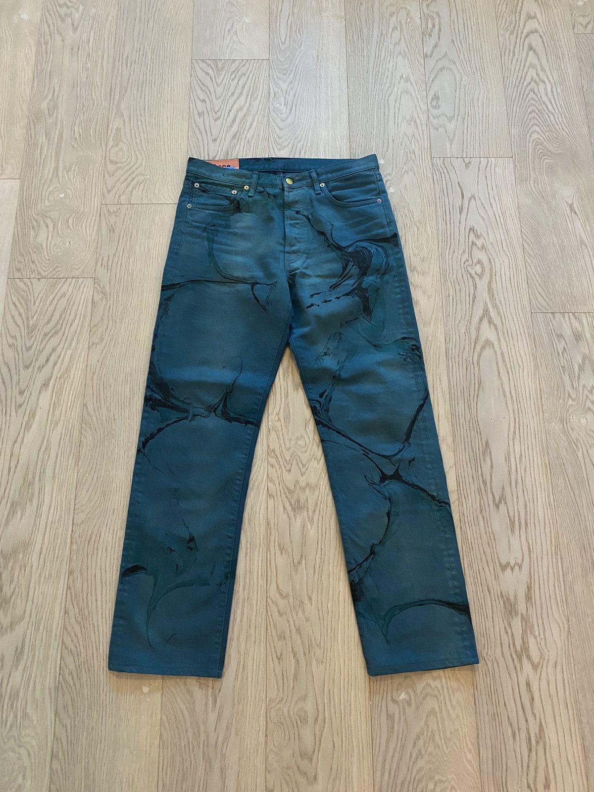 Acne studios 1996 swirl ocean blue デニム